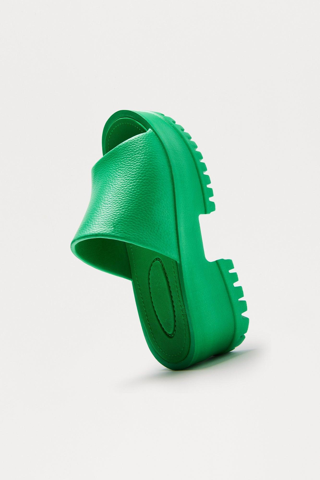 Benson Platform Mules - Green Product Image