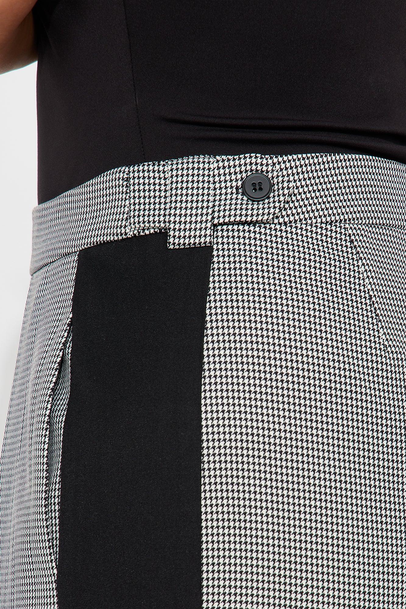 Jolie Houndstooth Trouser Pant 33 - Black/combo Product Image