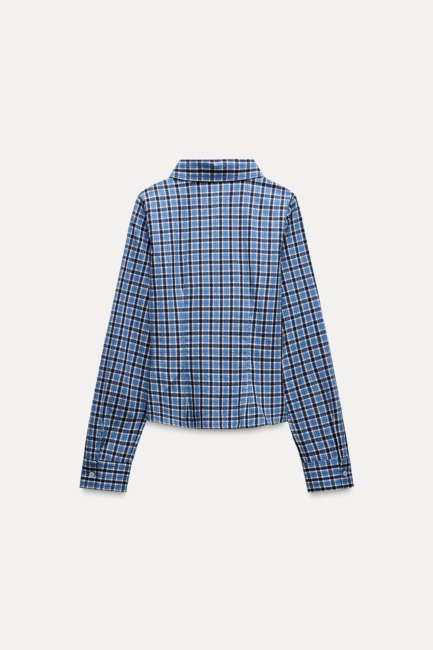 FITTED PLAID SHIRT Product Image