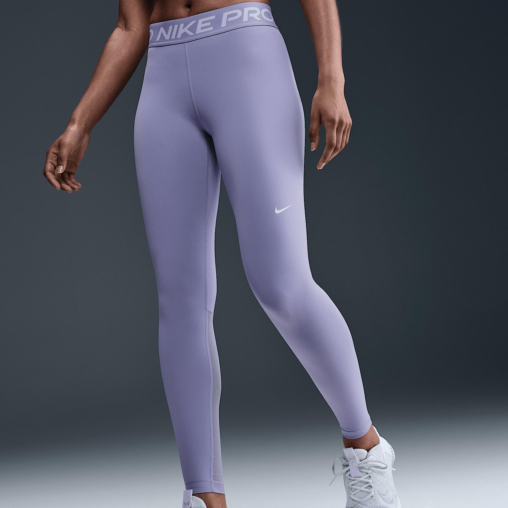 Nike Womens Pro 365 High-Waisted 7/8 Mesh Panel Leggings Product Image