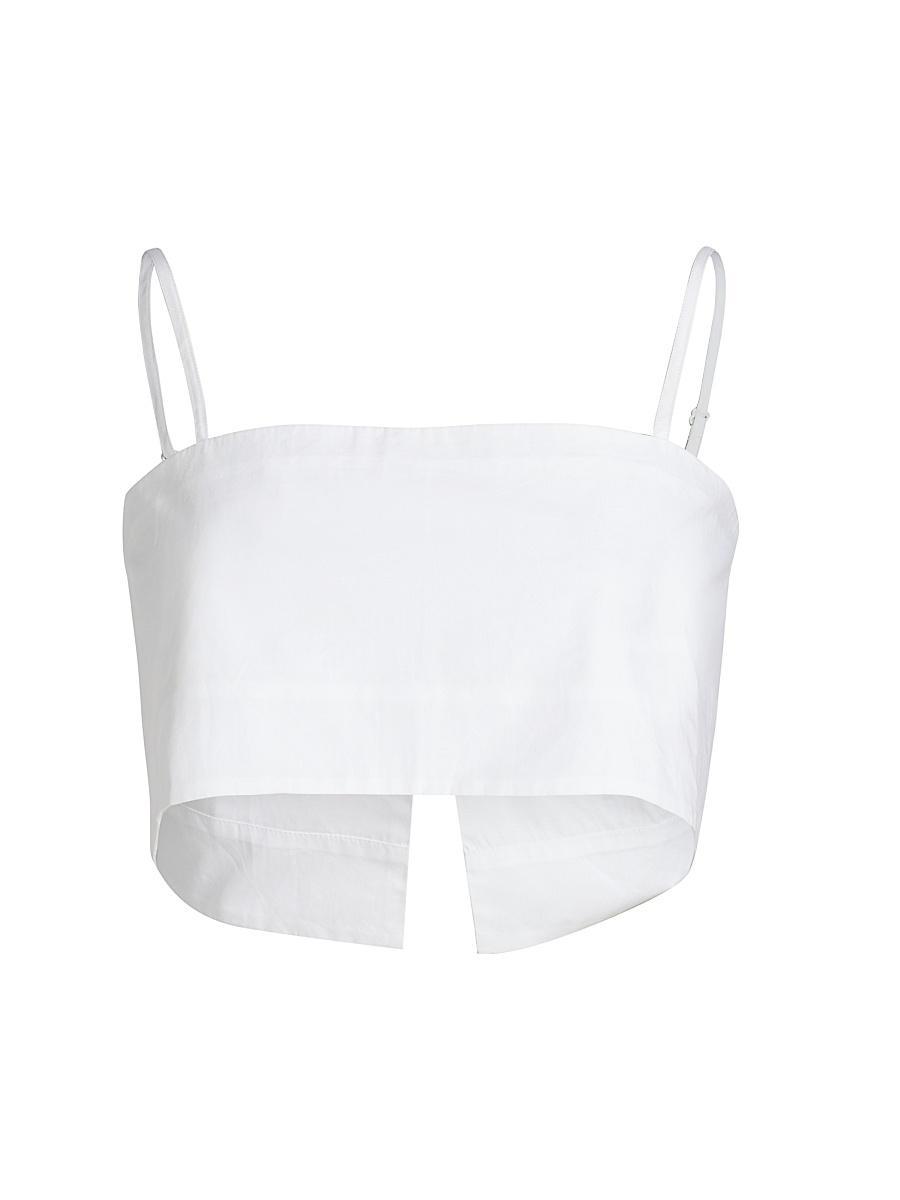Womens Walton Silk Crop Top Product Image