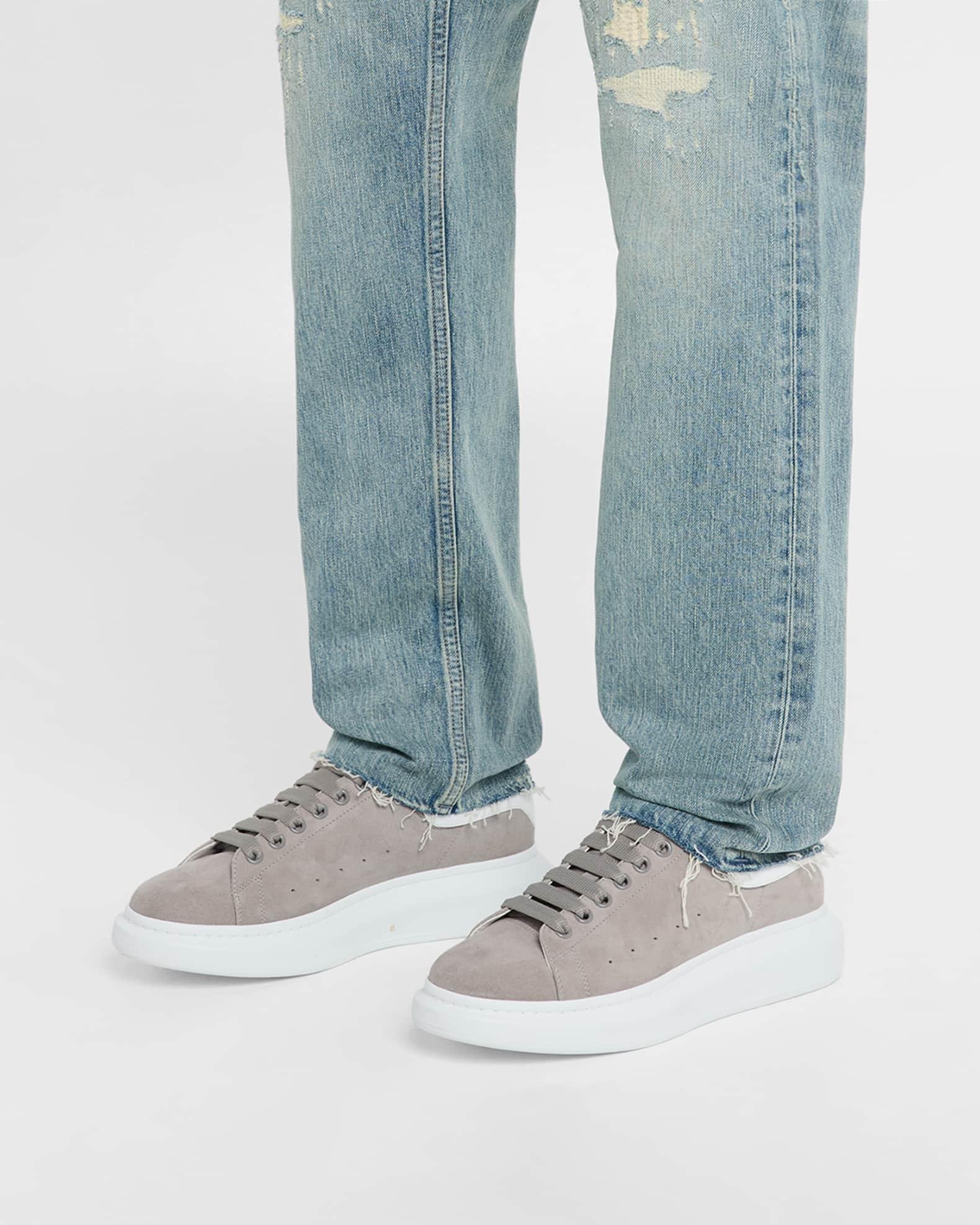 Mens Oversized Suede Low-Top Sneakers Product Image