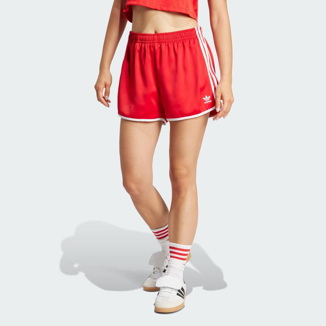 adidas Adicolor 3-Stripes Sprinter Shorts Signal Green L Womens Product Image