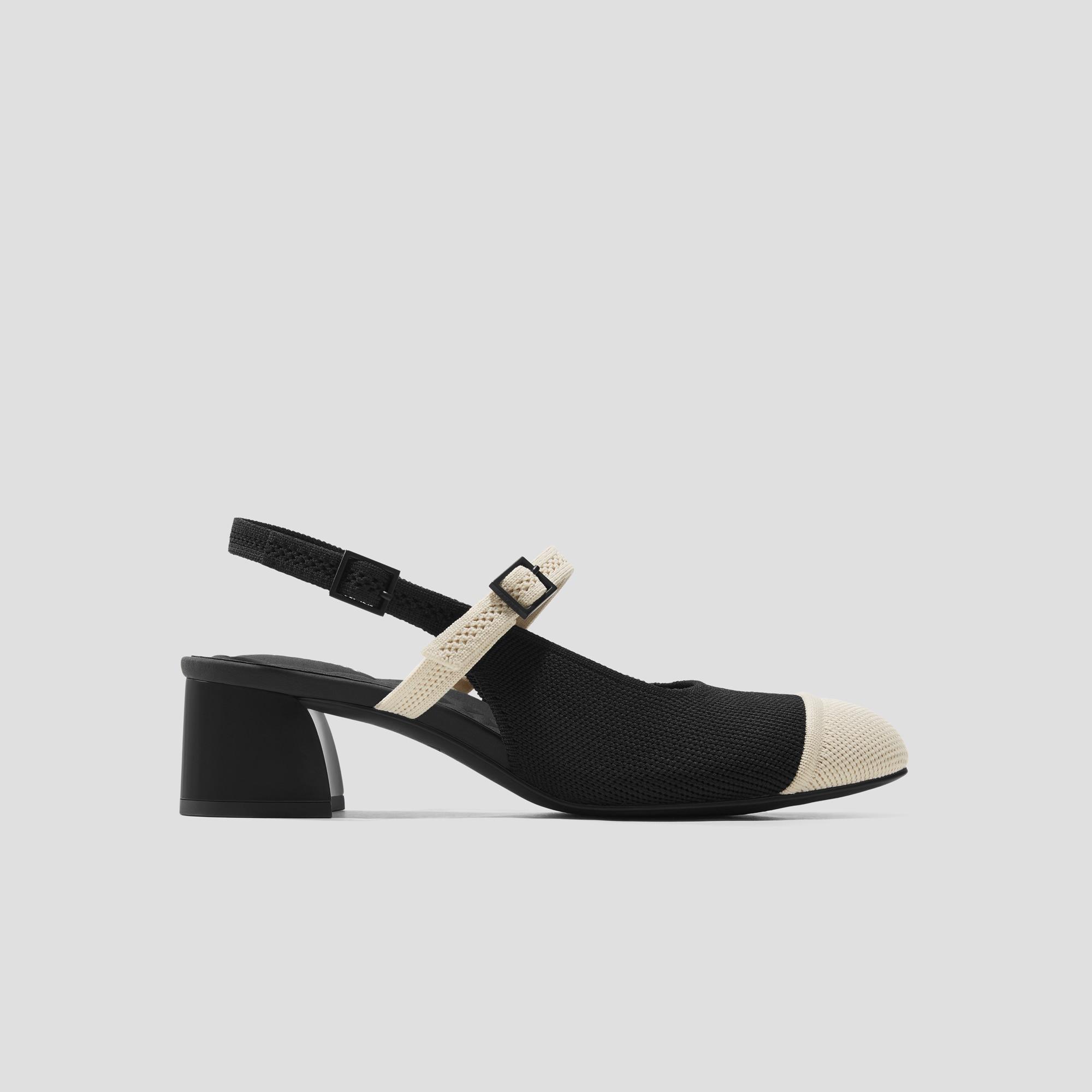 Almond-Toe Slingback Mary-Jane Sandals (Juliana) Product Image