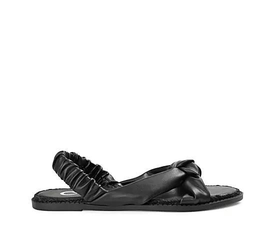 Journee Kiandra Women's Slide Sandals, Size: 6.5, Black Product Image