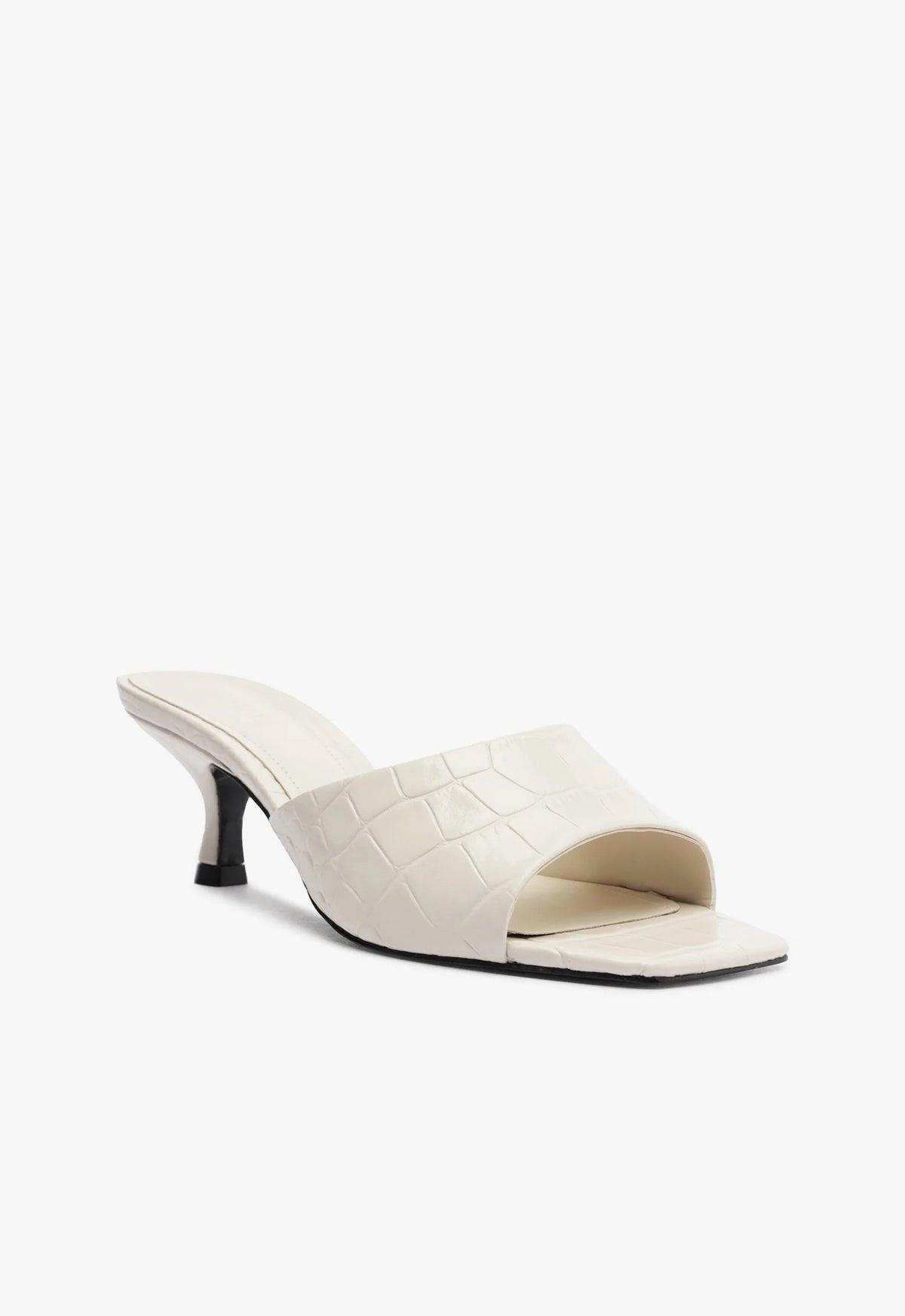 Dethalia Croco Leather Sandal Product Image