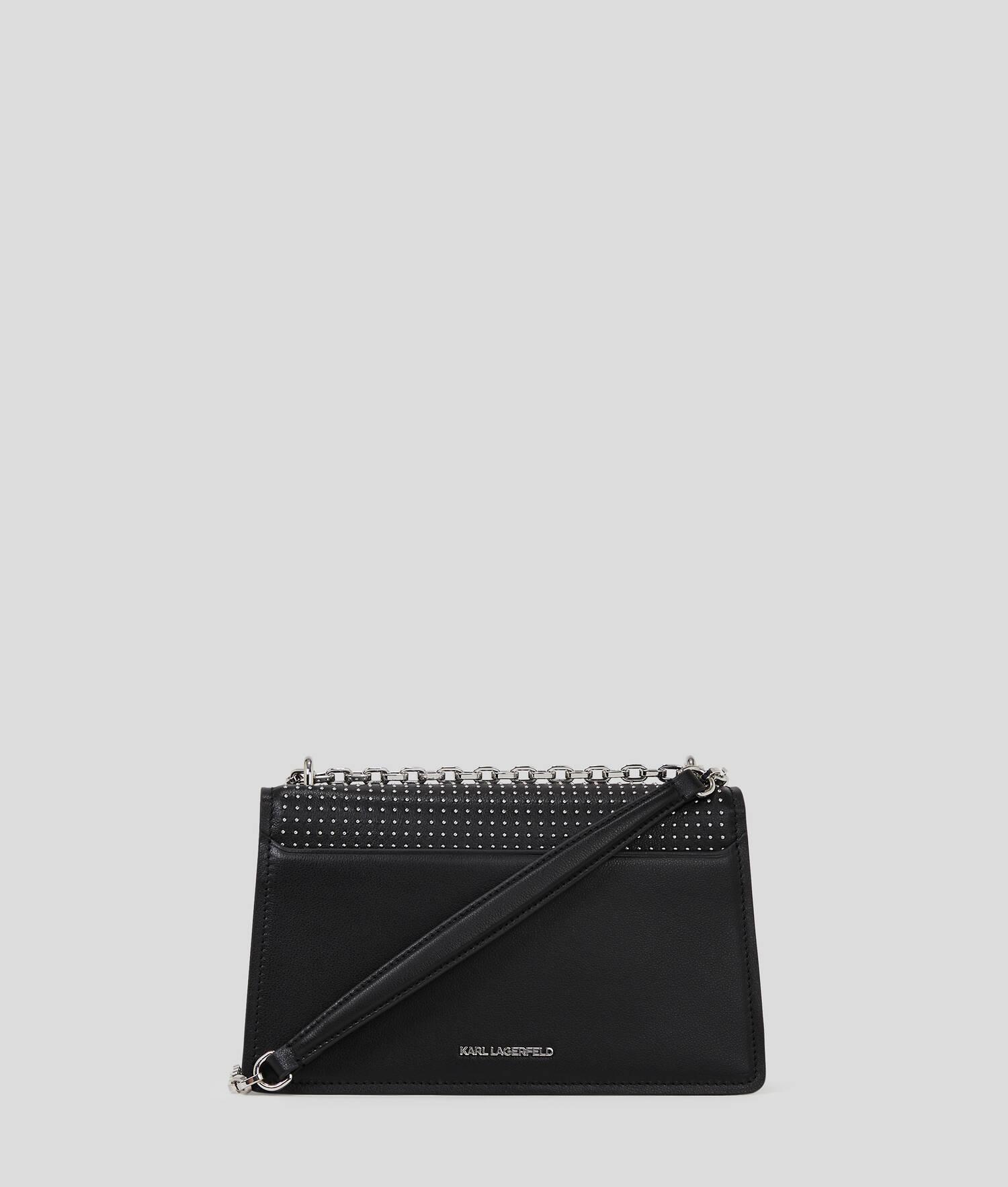 IKON LOCK LEATHER SHOULDER BAG Product Image