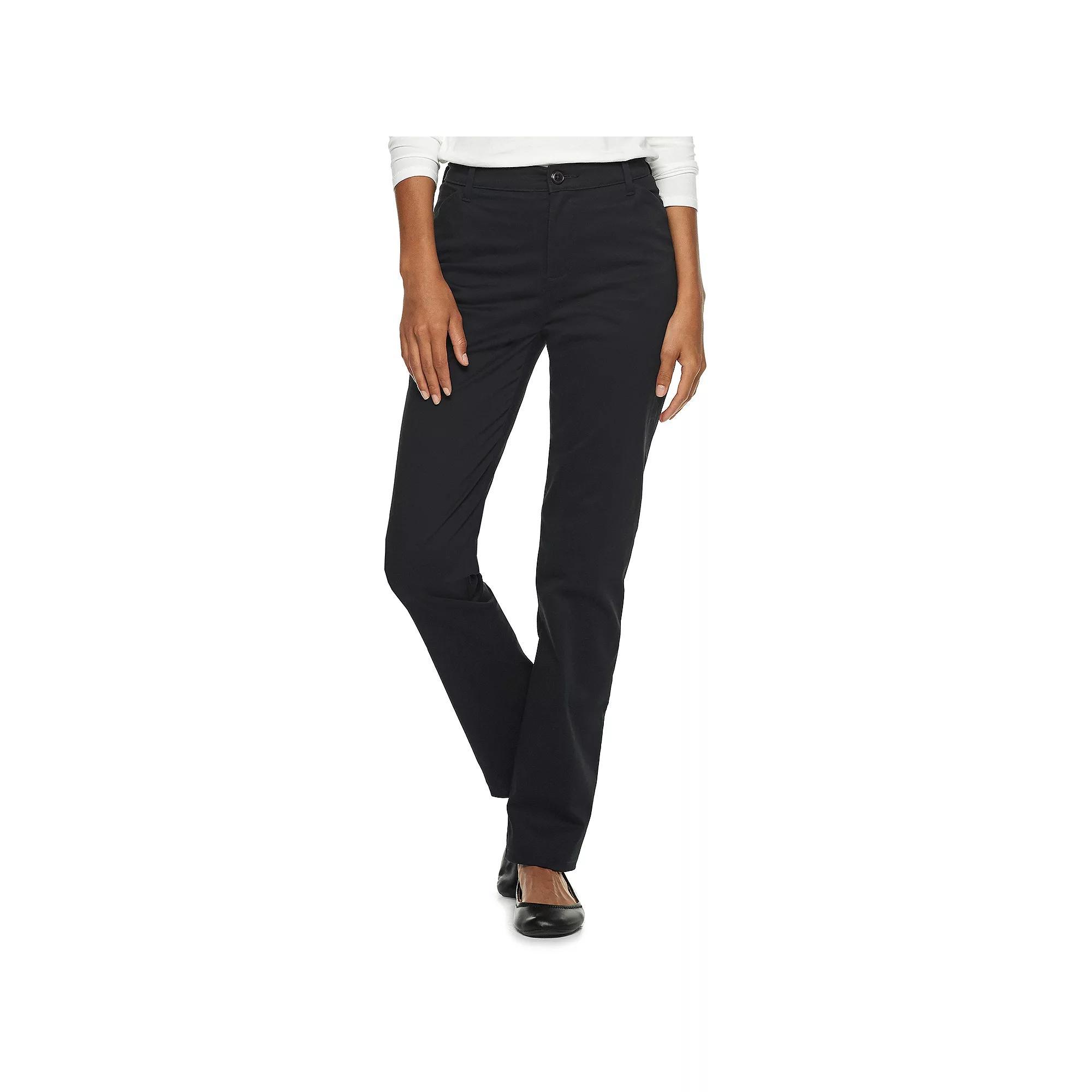 Womens Lee Relaxed Fit Straight-Leg Twill Pants Product Image