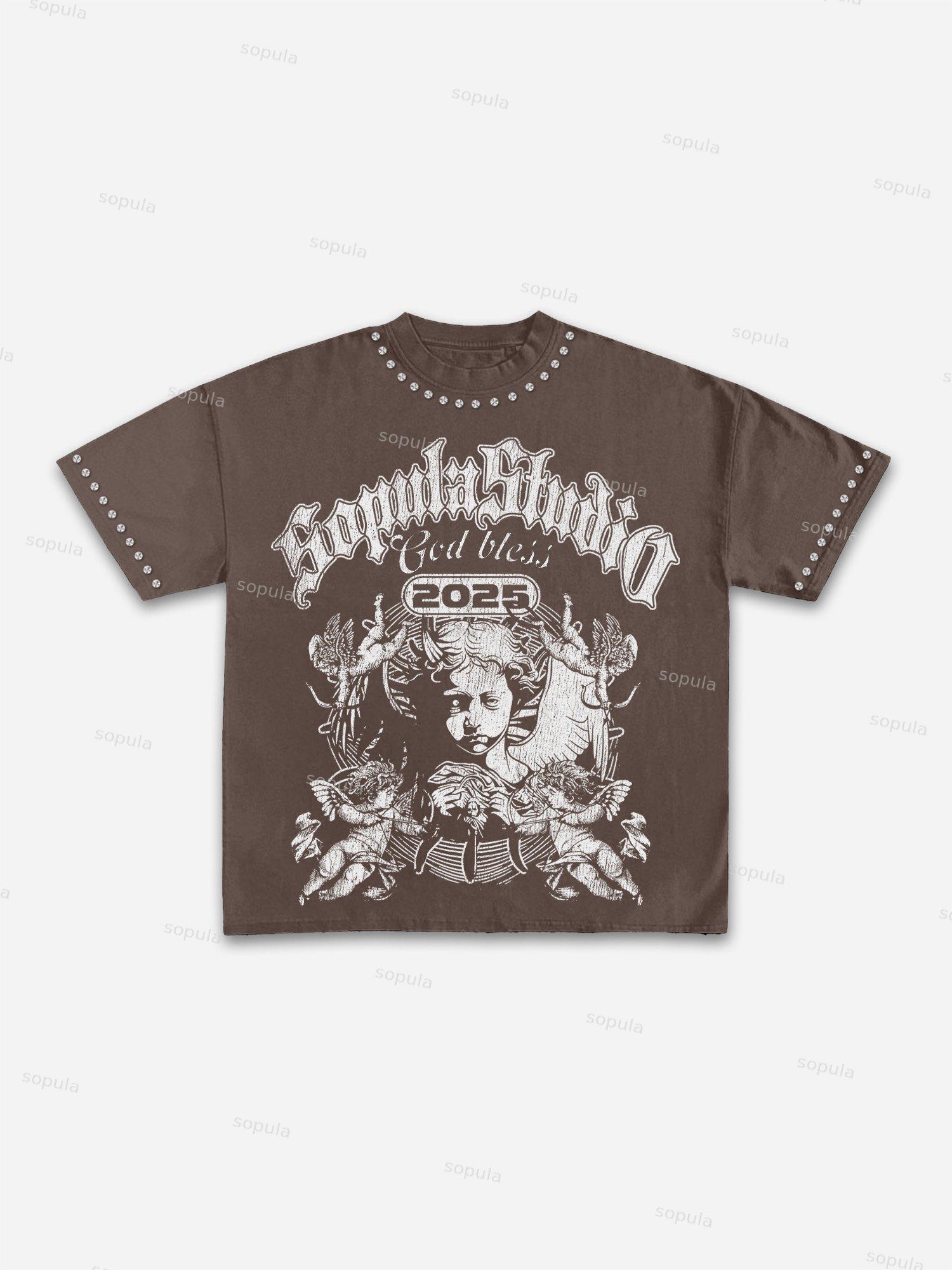 Mental Health. If Your Lonely, Call Me Vintage Graphic Cotton T-shirt Product Image