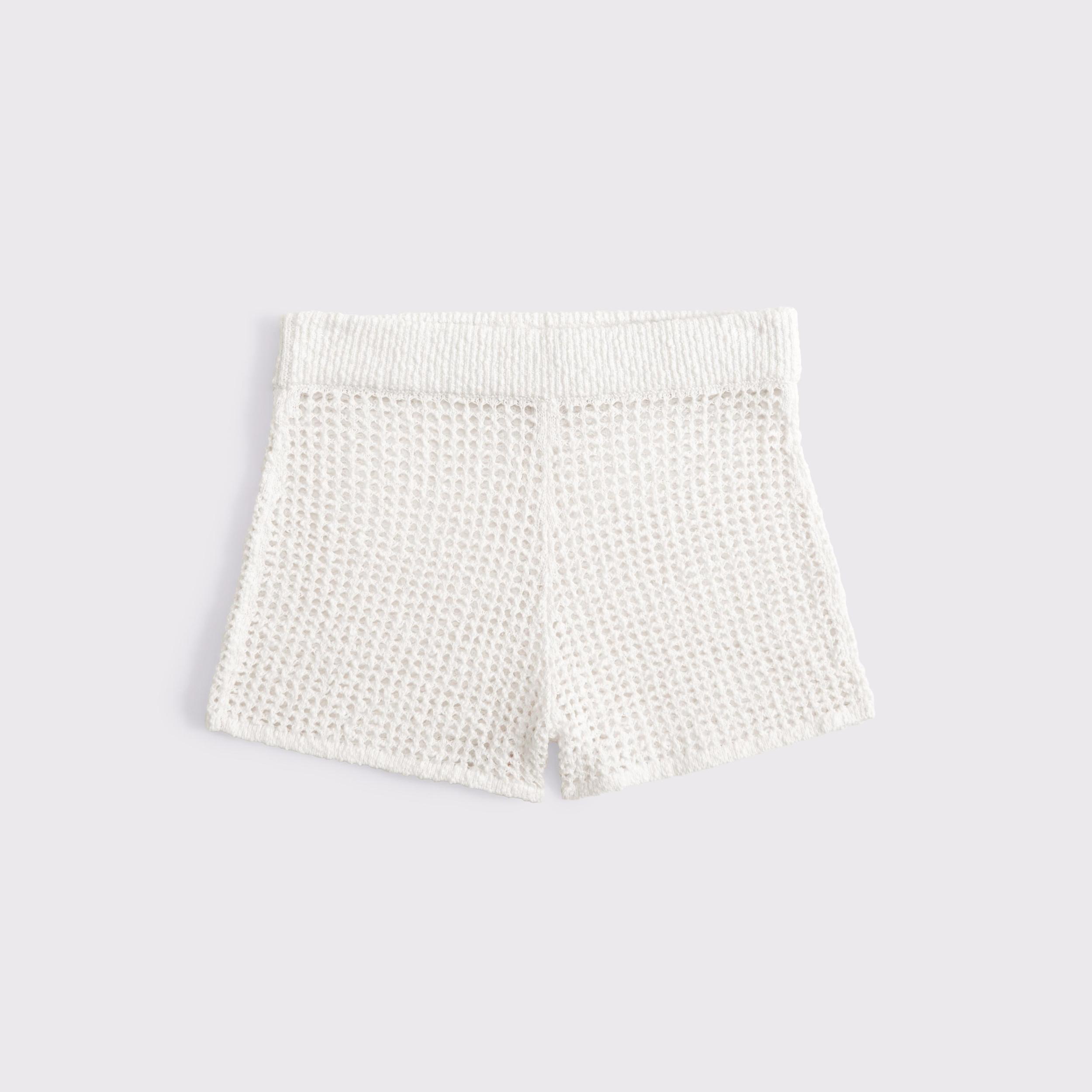 Crochet-Style Coverup Short Product Image