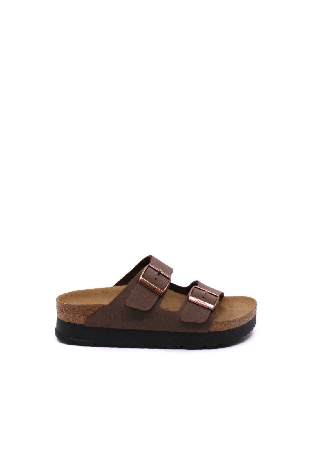 Papillio by Birkenstock Arizona Platform Vegan Mocha Narrow Product Image