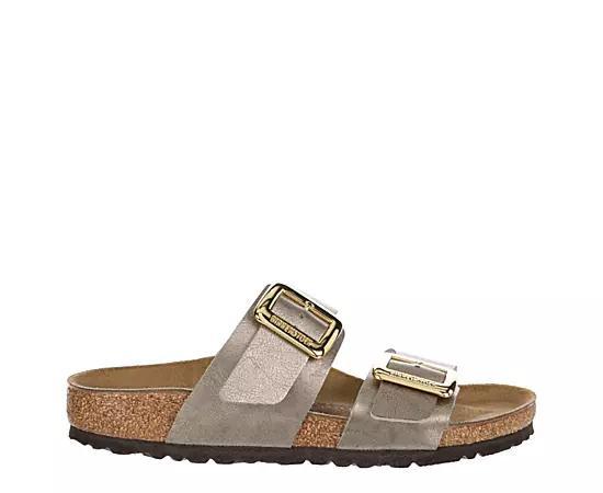 Birkenstock Womens Sydney Luxe Buckle Detail Slide Sandals Product Image