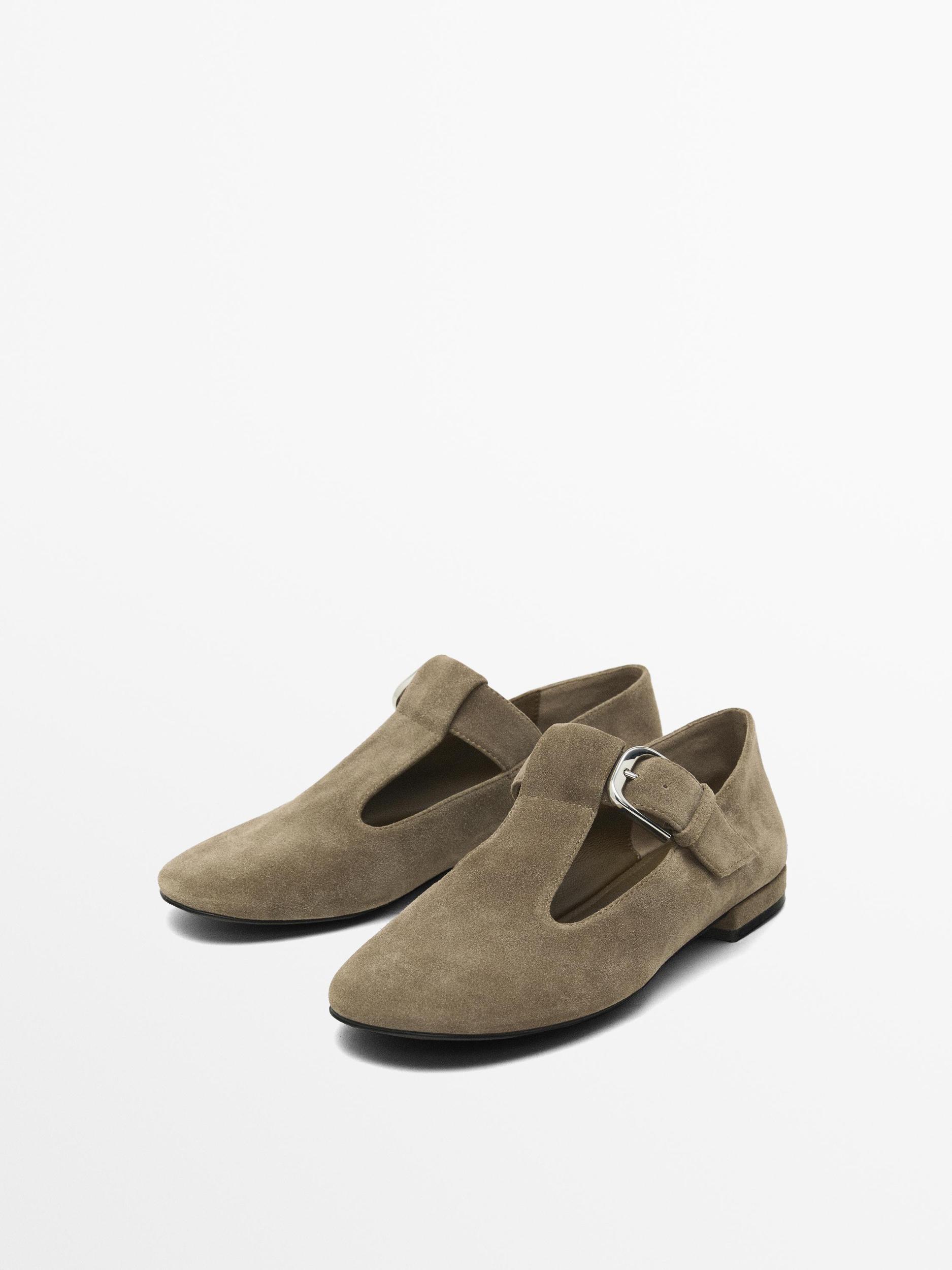 Flat shoes with buckled strap Product Image