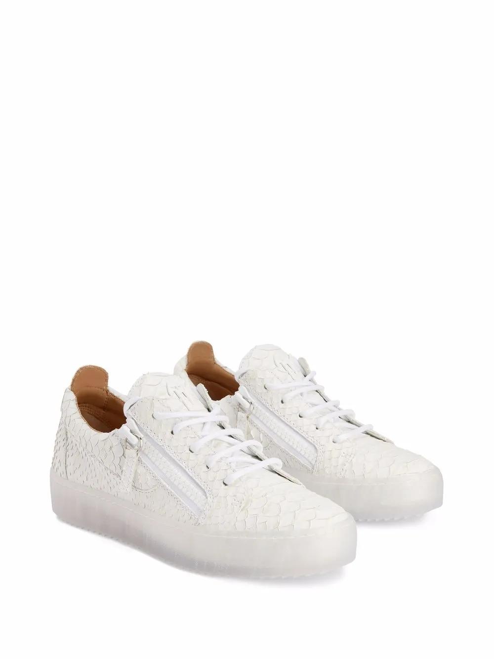 Gail snakeskin-textured sneakers Product Image