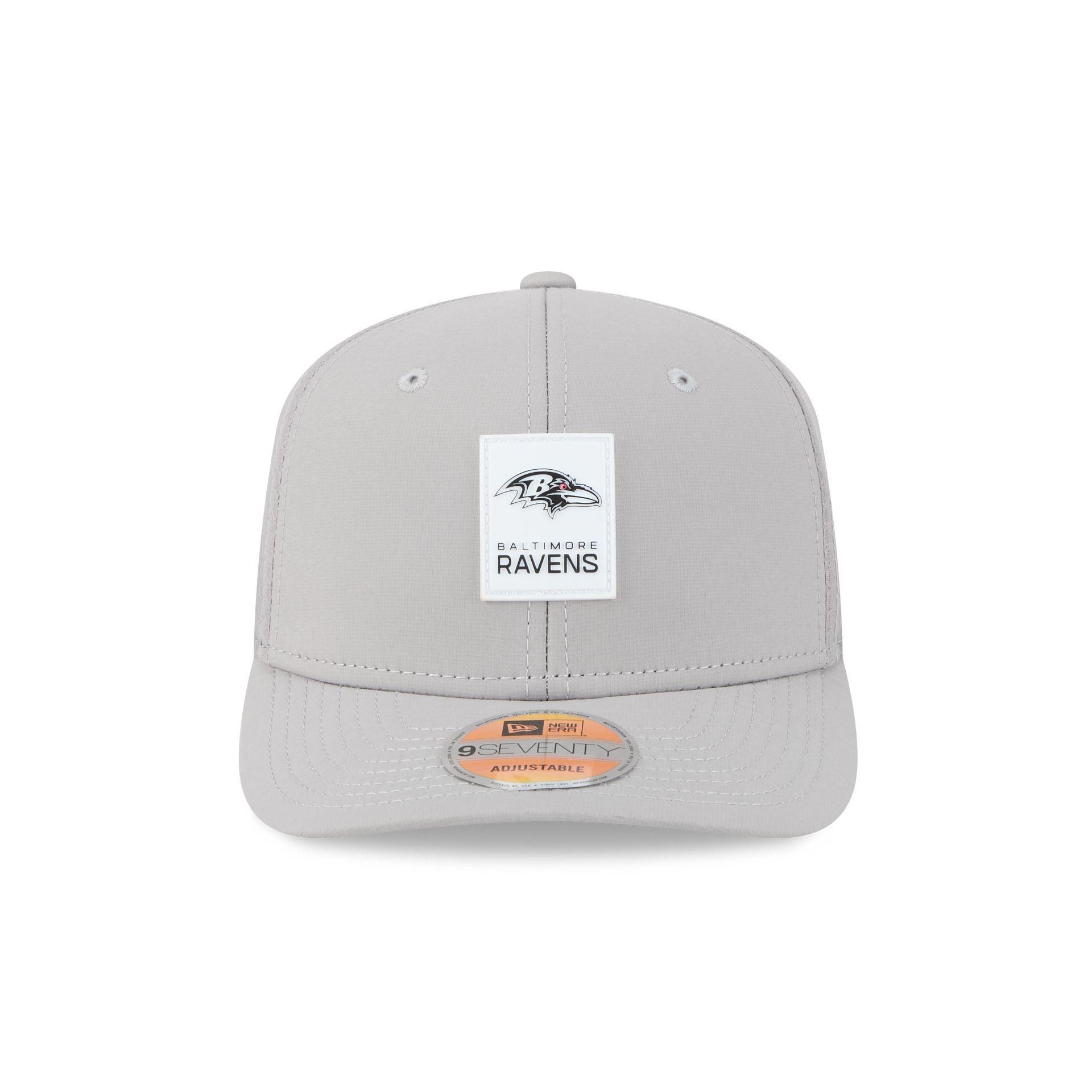 Baltimore Ravens 2025 Sideline Hot Weather Gray 9SEVENTY Trucker Hat Male Product Image