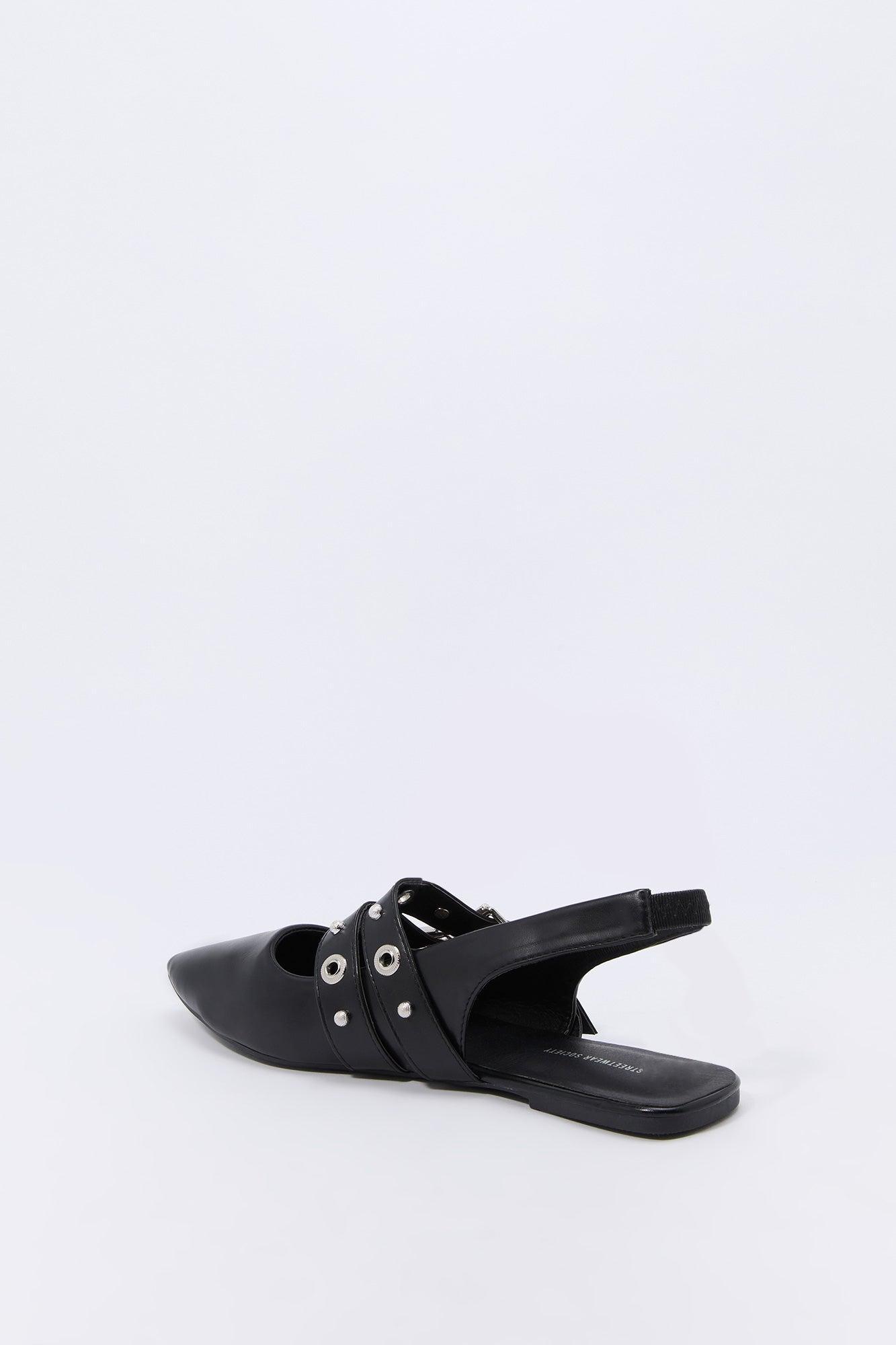 Double Buckle Slingback Flats Female Product Image