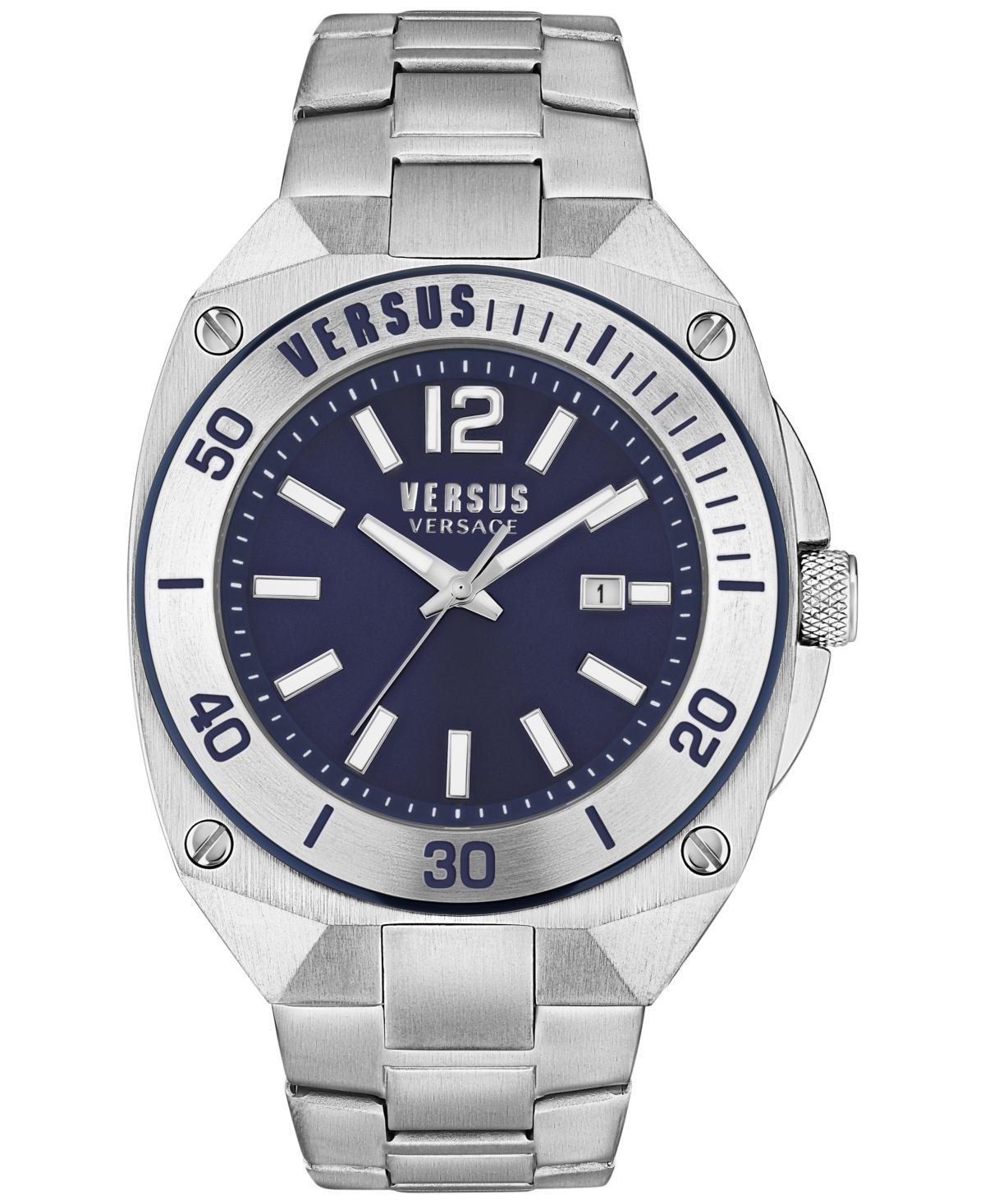 Versace Versus Versace Mens Versus Reaction Analog Blue Silicone Strap Watch Product Image