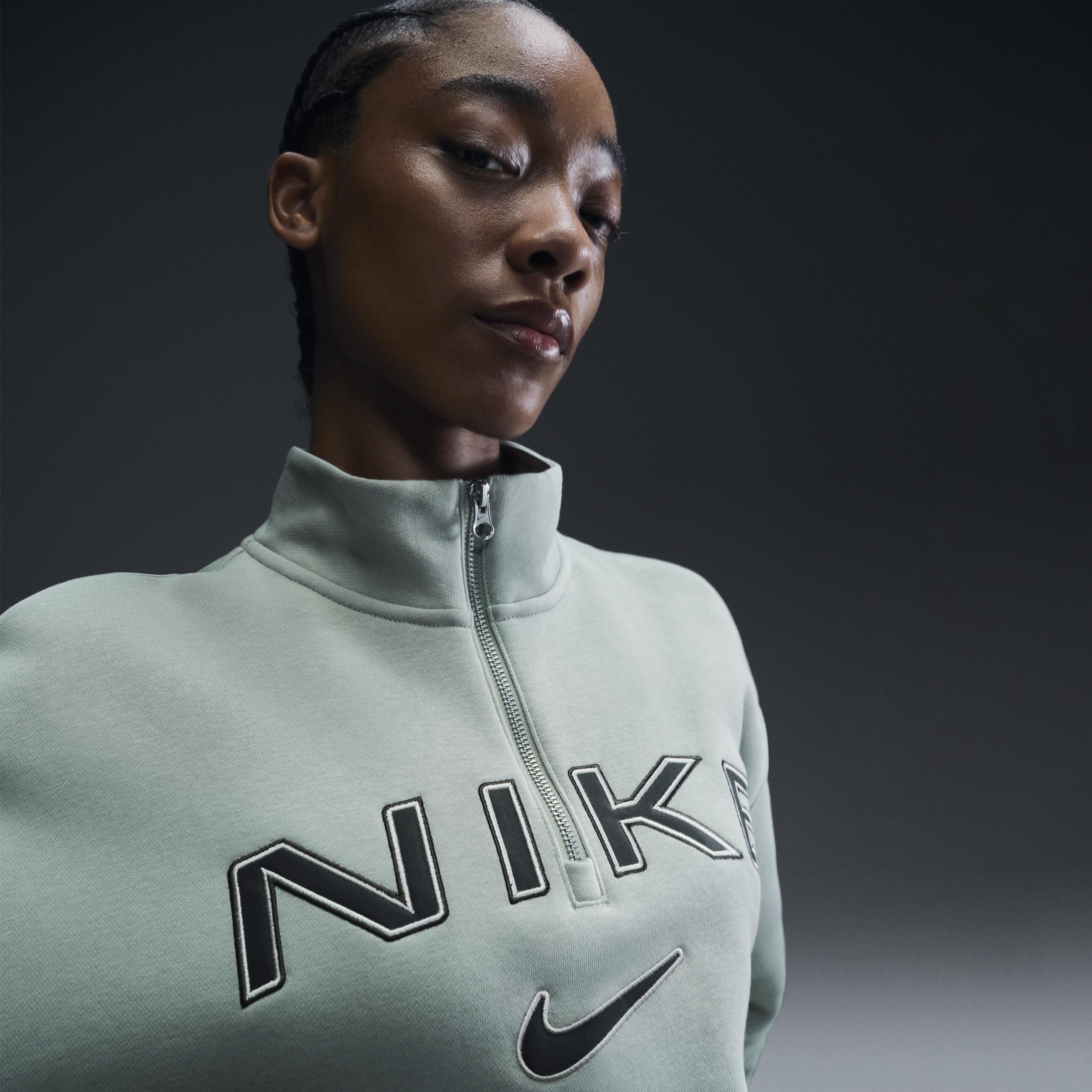 Women's Nike Sportswear Phoenix Fleece Oversized 1/4-Zip Logo Top Product Image