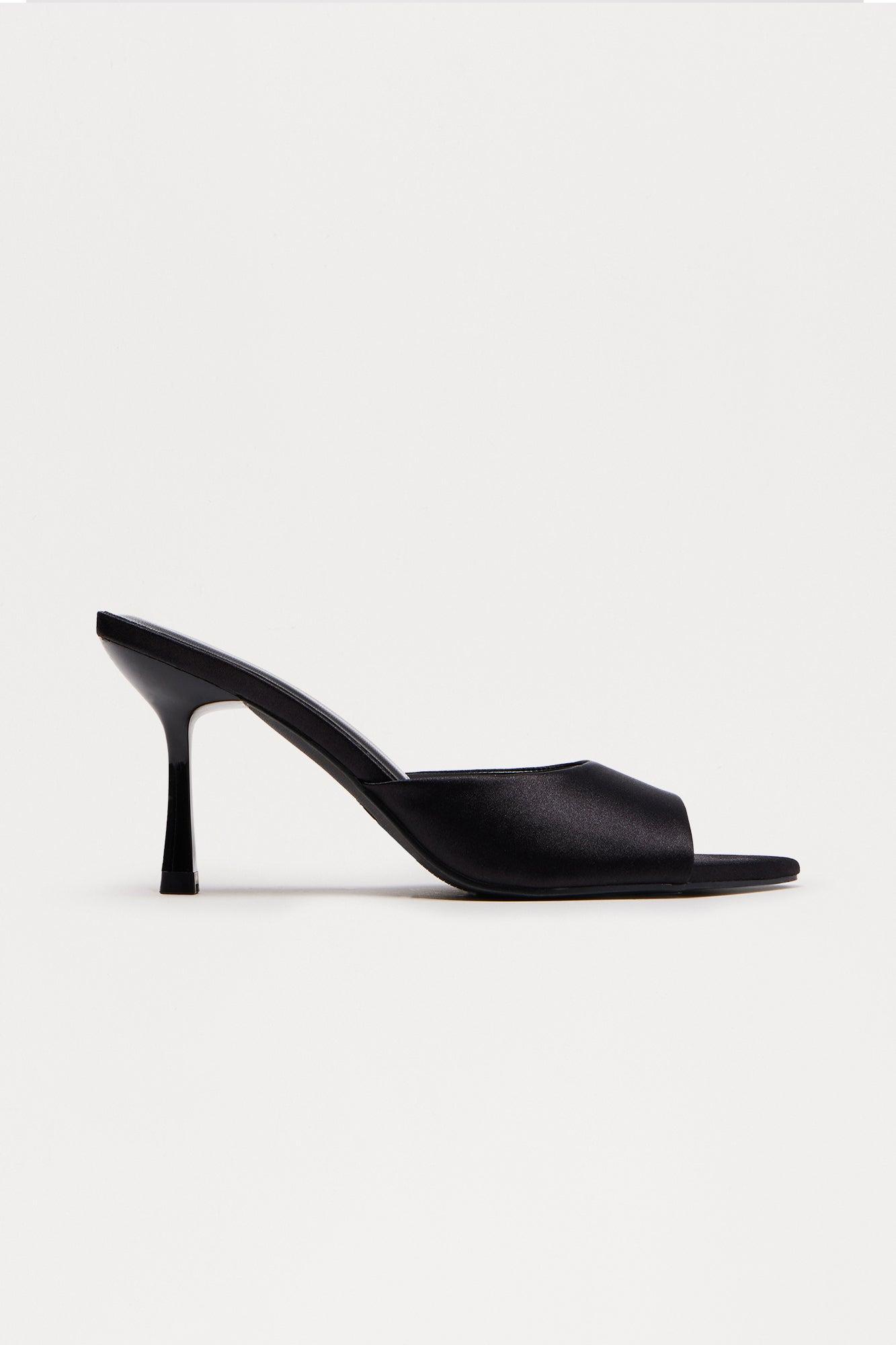 Just Over You Mules - Black/Black Female Product Image