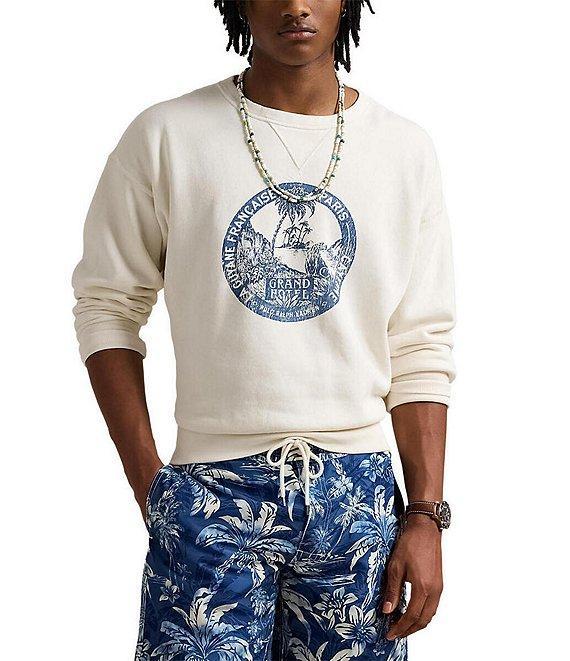 Polo Ralph Lauren Vintage Fit Round Graphic Fleece Sweatshirt Product Image