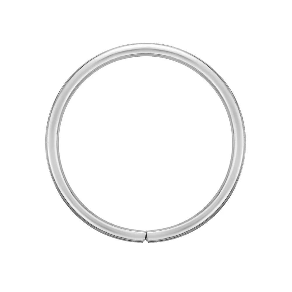 Lila Moon 14k Gold 10 mm Hoop Nose Ring, Women's, 14k White Gold Product Image