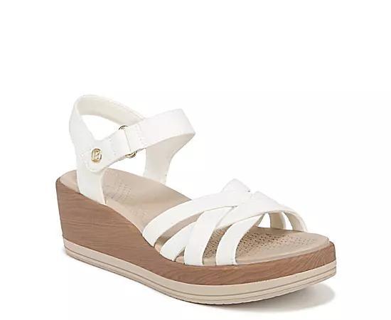Bzees Rhythm Wedge Strappy Sandals Fabric) Women's Sandals Product Image