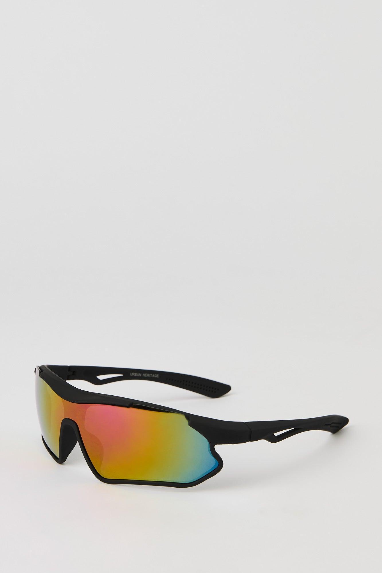 Soft Touch Sporty Shield Sunglasses Male Product Image