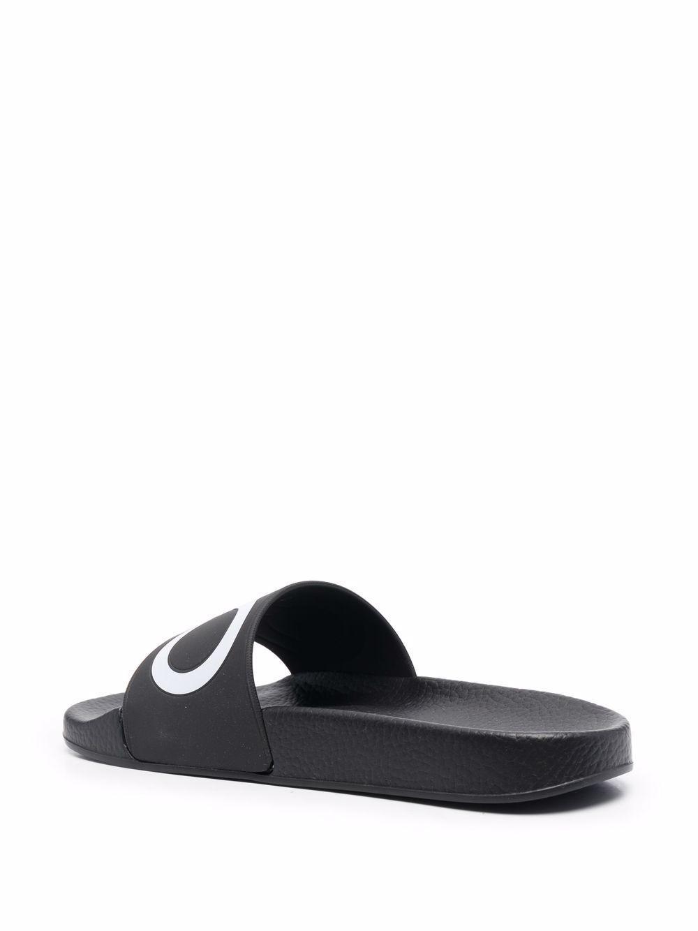 Gancini-print open-toe slides Product Image