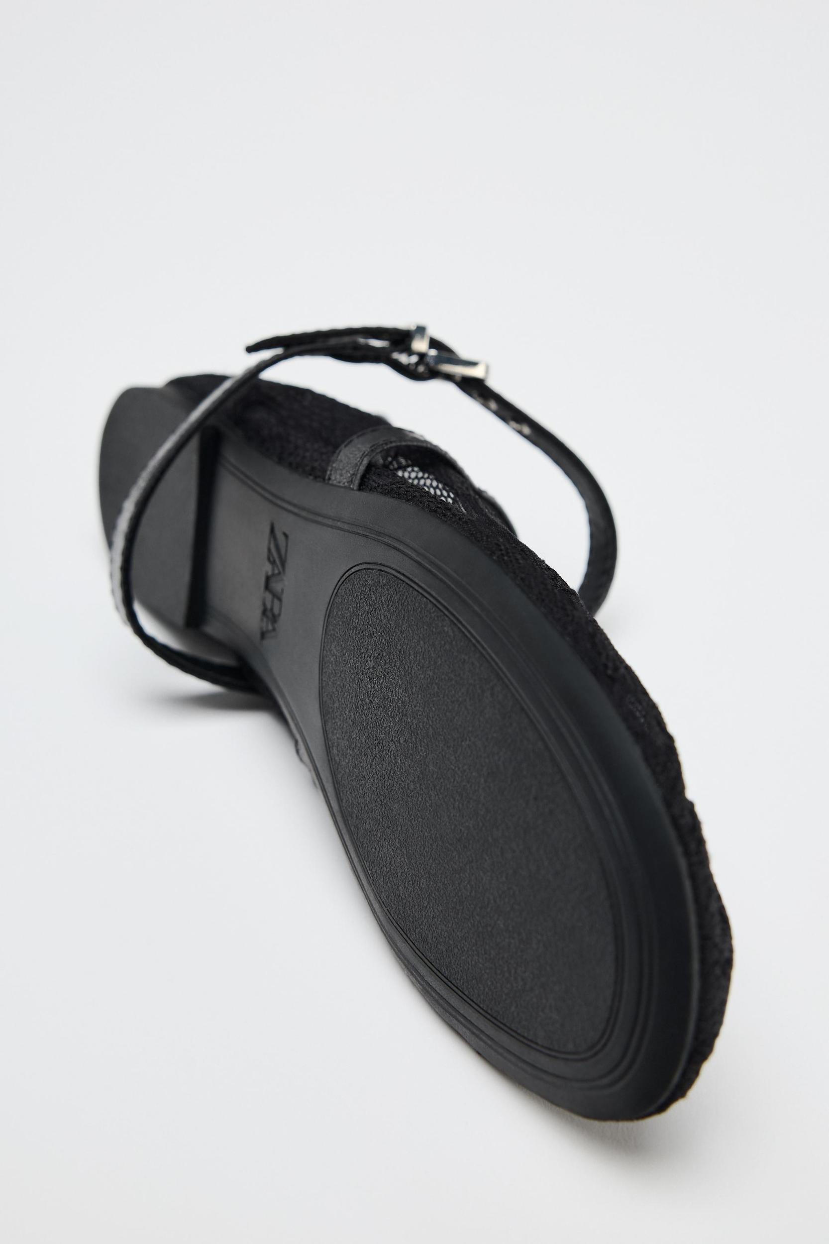DOUBLE STRAP LACE BALLET FLATS Product Image