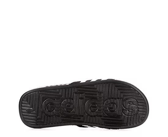 adidas Adissage Men's Slide Sandals, Size: 7, Black White Product Image
