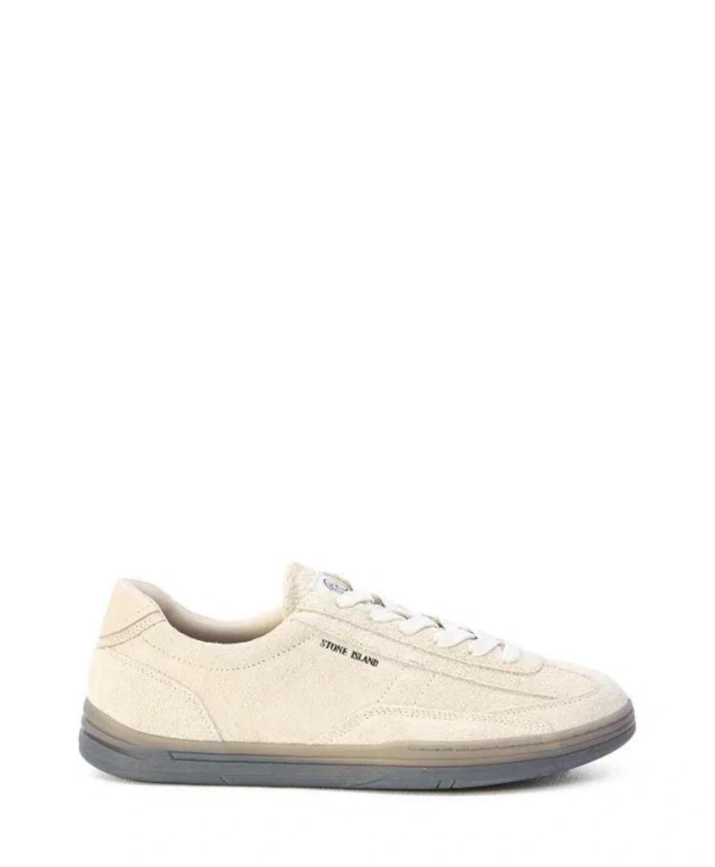 STONE ISLAND Rock Sneakers In Beige Product Image