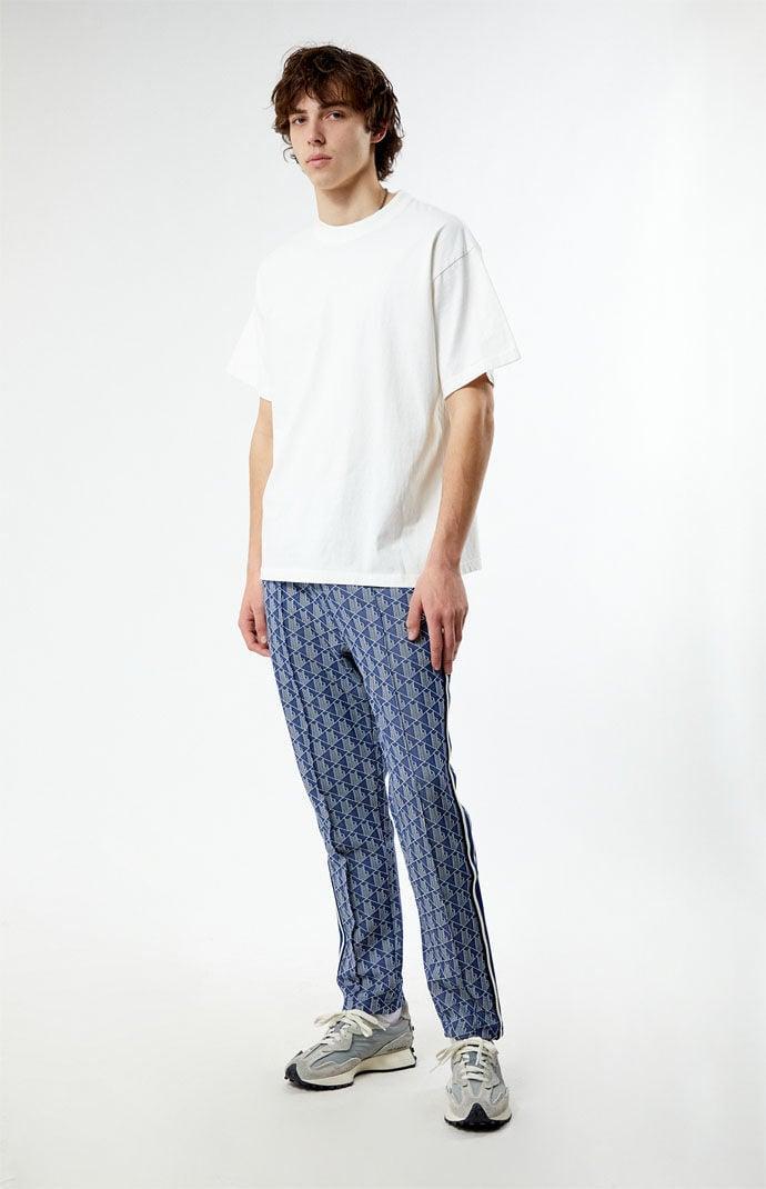 Lacoste Mens Geo Print Elastic-Waist Pants Product Image