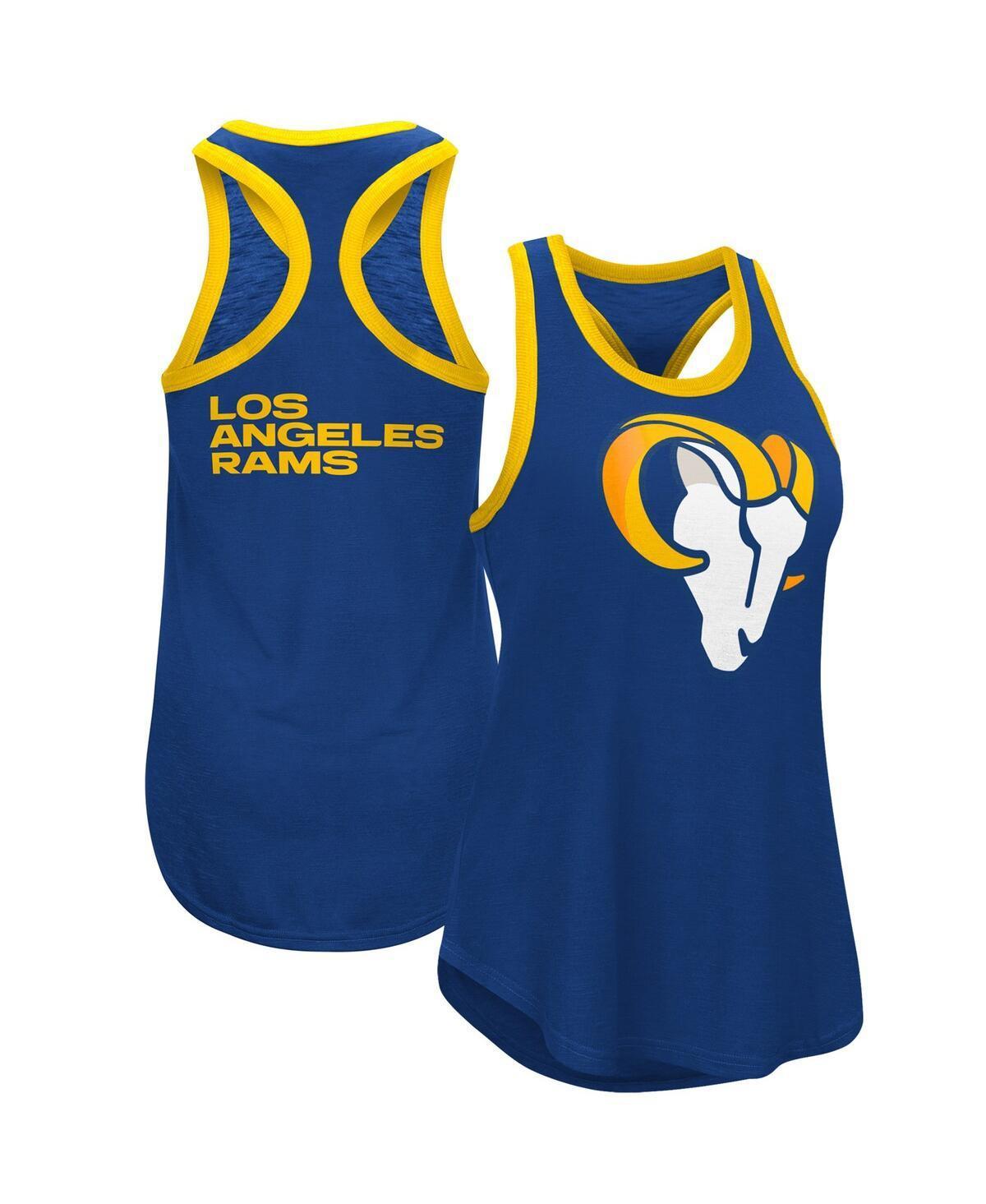 Women's G-III 4Her by Carl Banks Navy Los Angeles Rams Tater Tank Top, Size: Medium, Blue Product Image