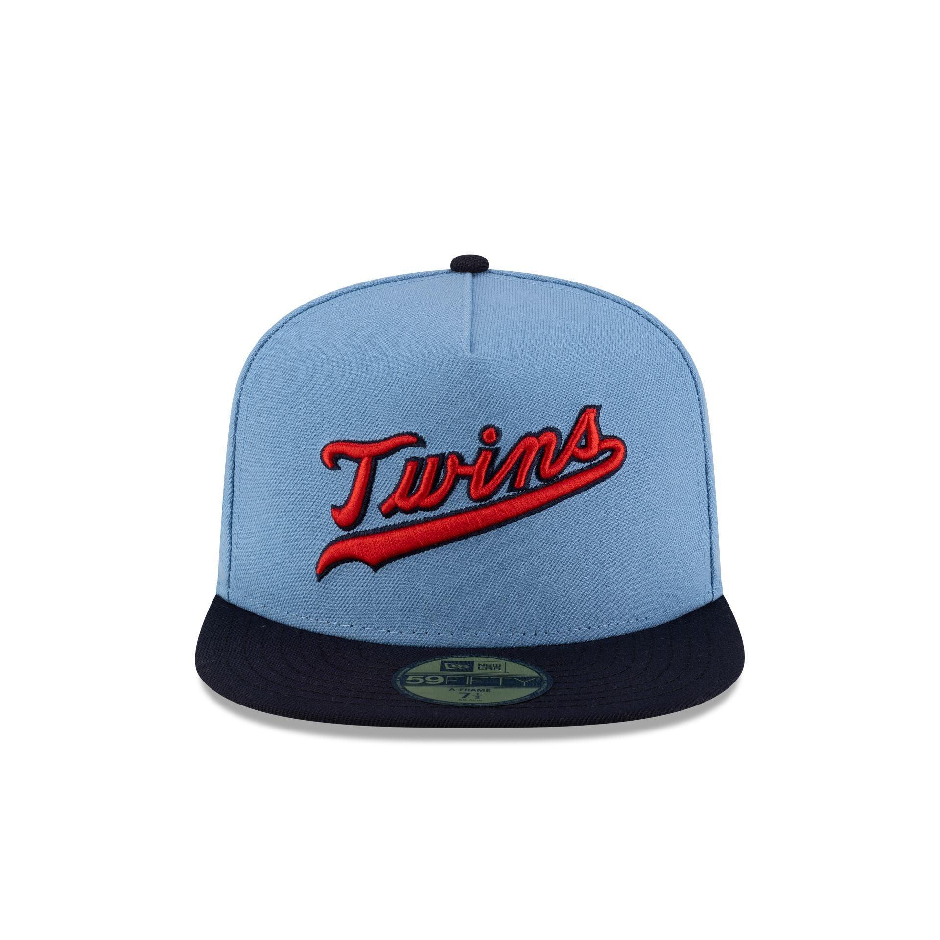Just Caps Sky Blue Minnesota Twins 59FIFTY A-Frame Fitted Hat Male Product Image