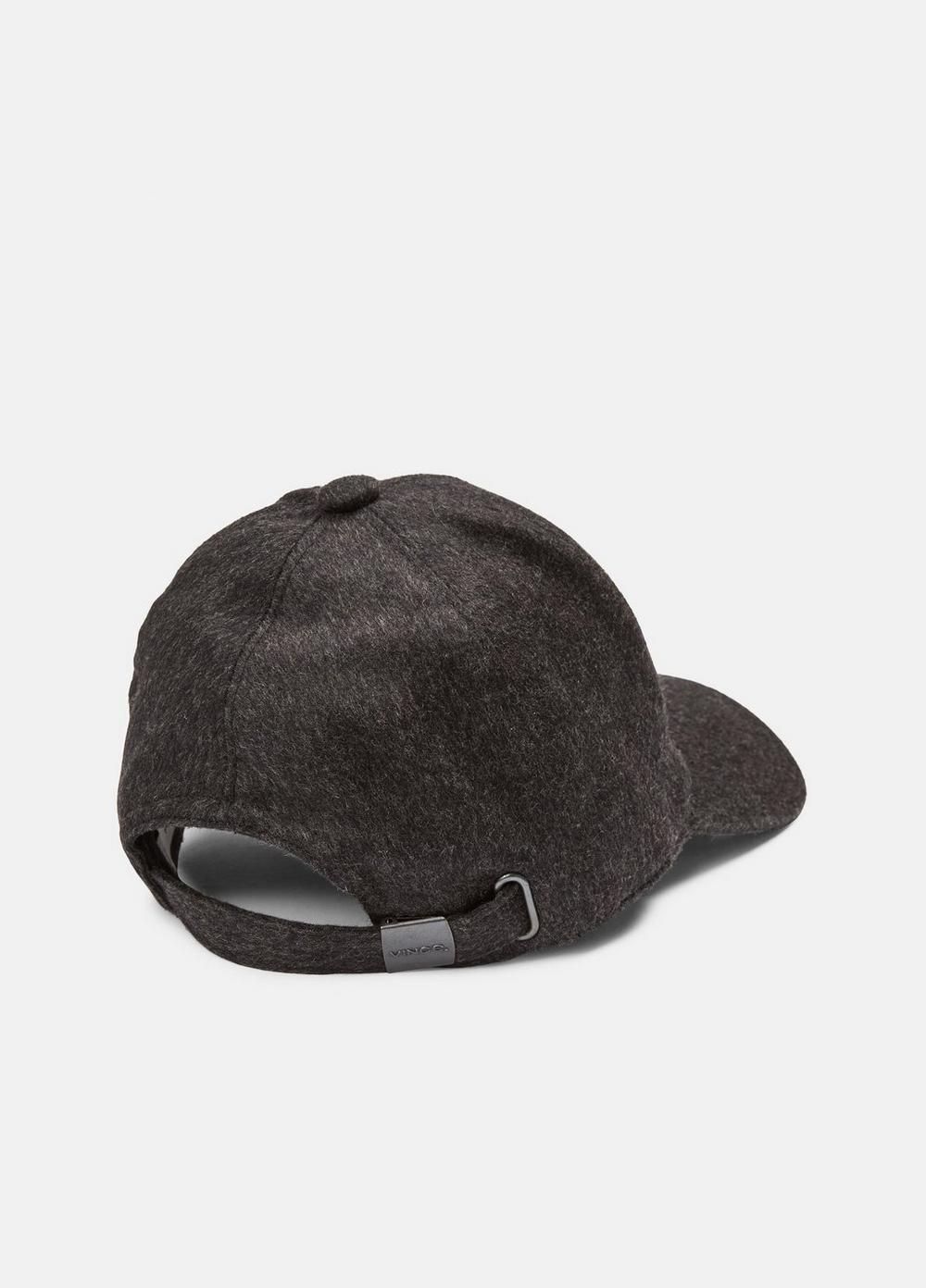 Leather-Trim Cashmere Baseball Cap Product Image