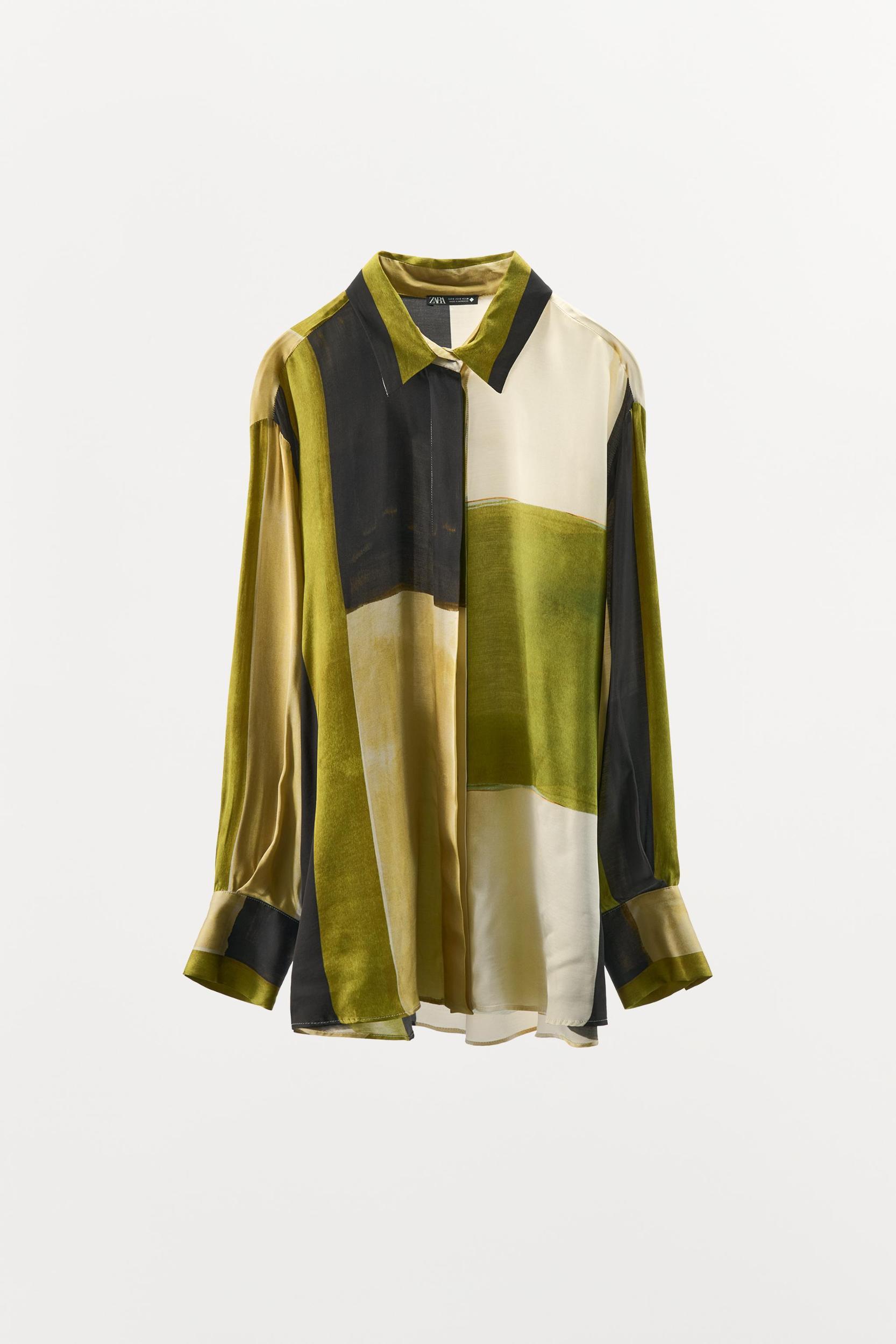 PRINTED SATIN EFFECT SHIRT Product Image