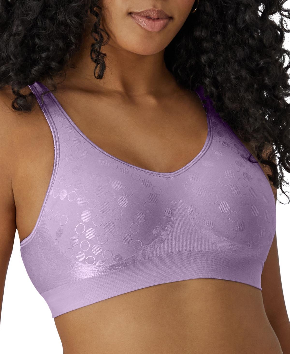 Bali Comfort Revolution Shaping Wireless Bra DF3488, Womens Blue Dot Product Image