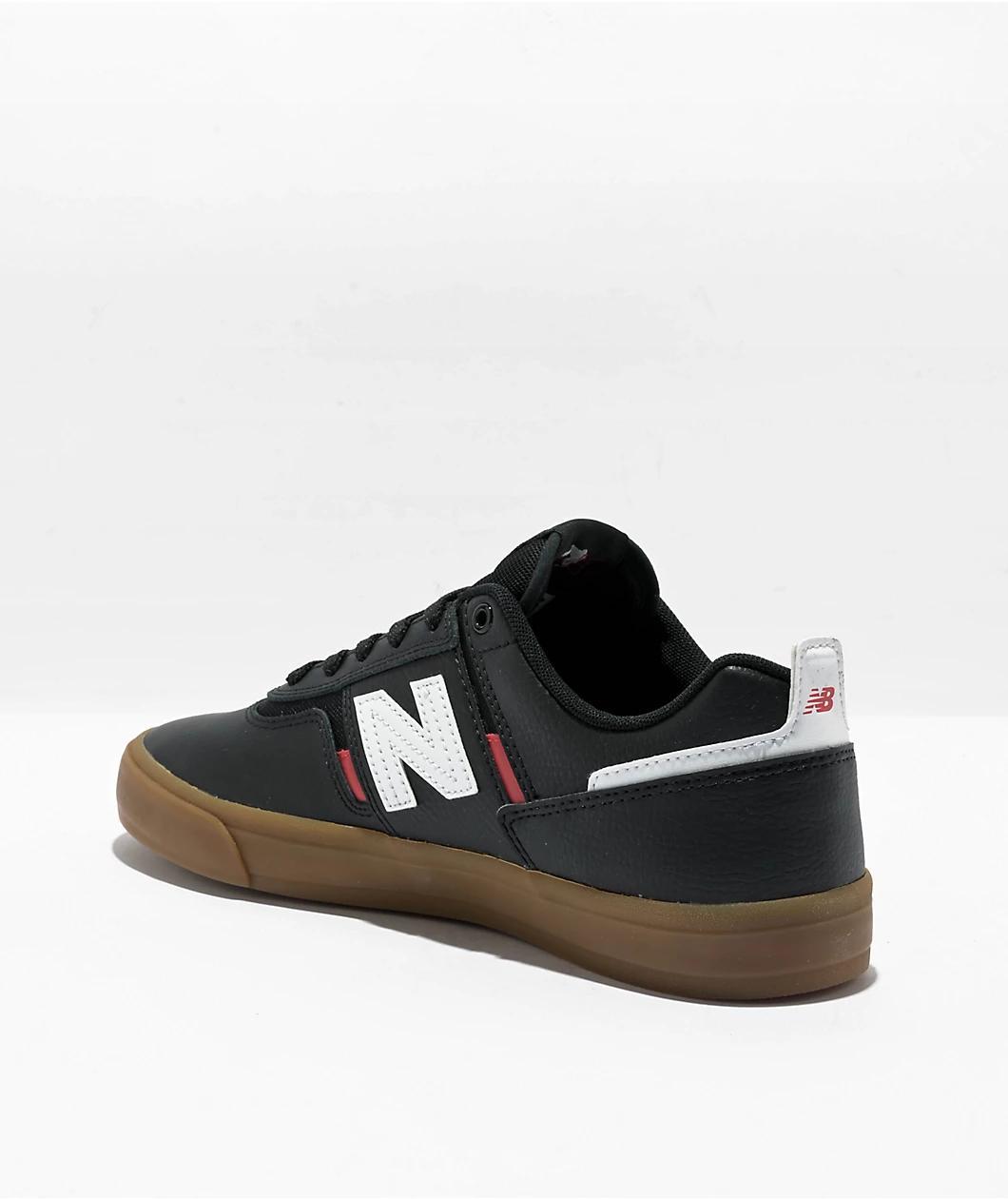 New Balance Numeric 306 Foy Black, White, Red & Gum Skate Shoes Product Image