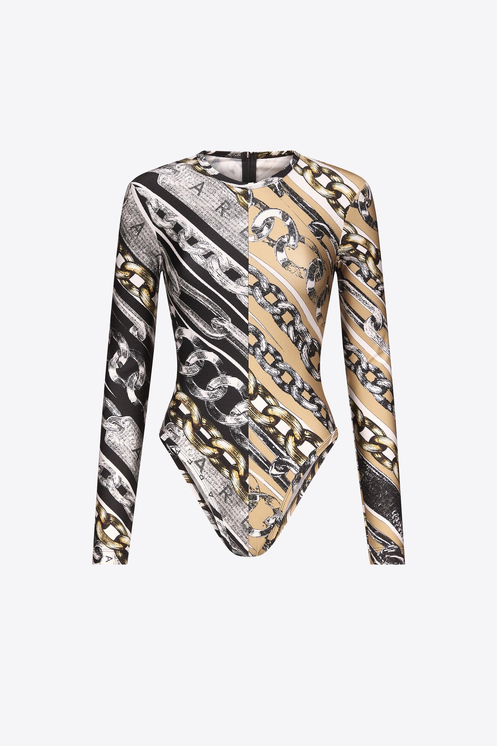 Chain Printed Bodysuit Product Image