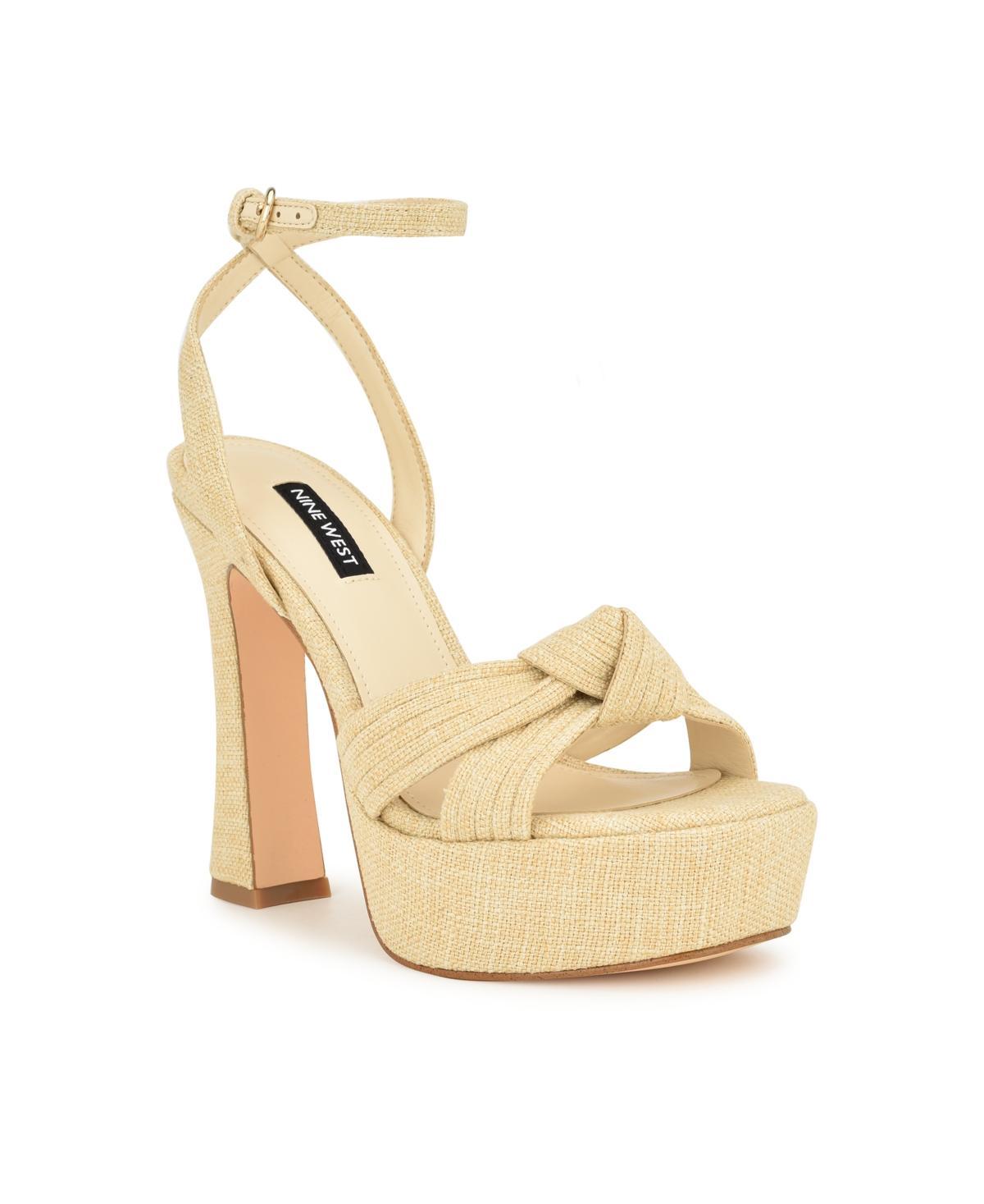 Nine West Womens Irna Tapered Heel Open Toe Dress Sandals Product Image