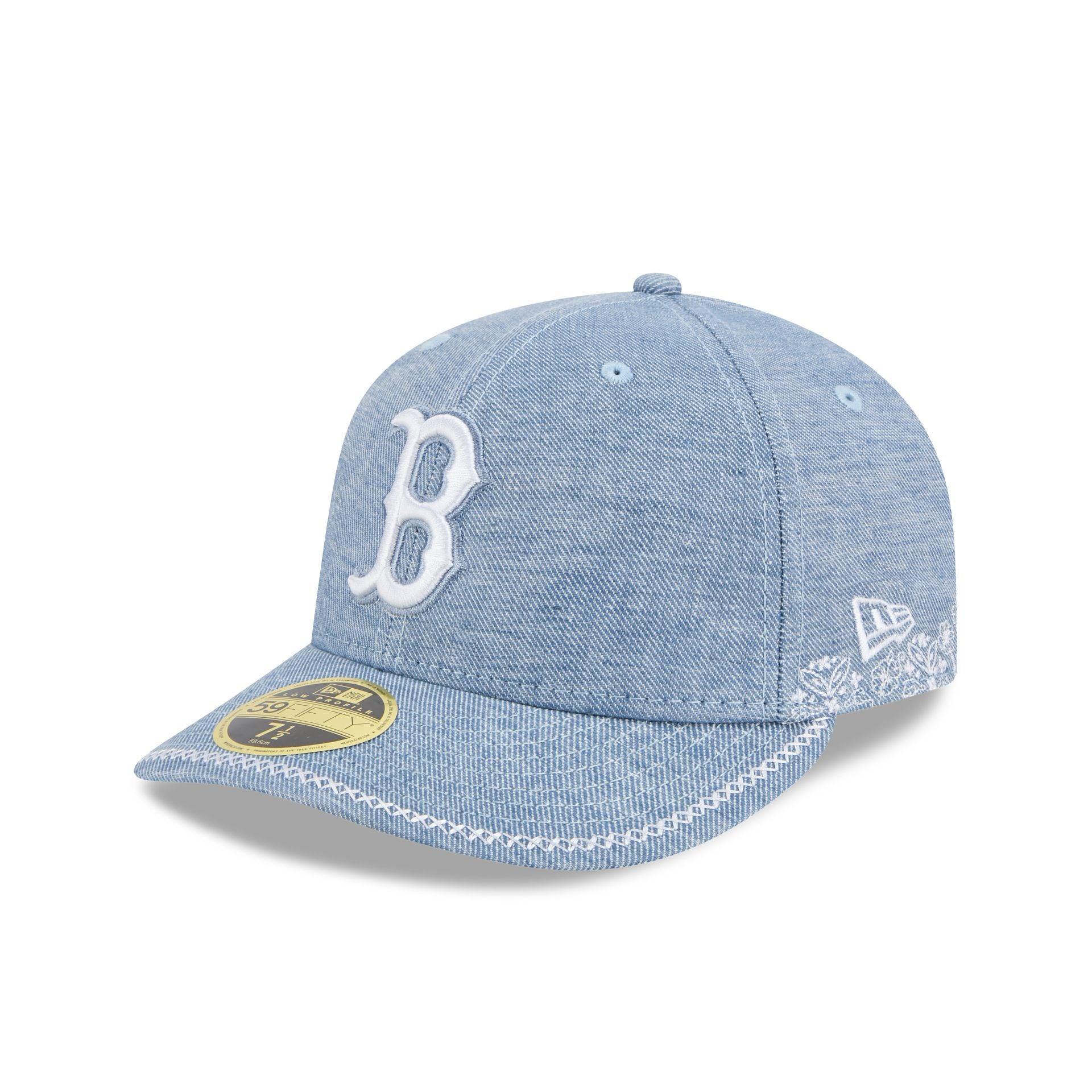 Houston Astros Hand Stitched Chambray Low Profile 59FIFTY Fitted Hat Male Product Image
