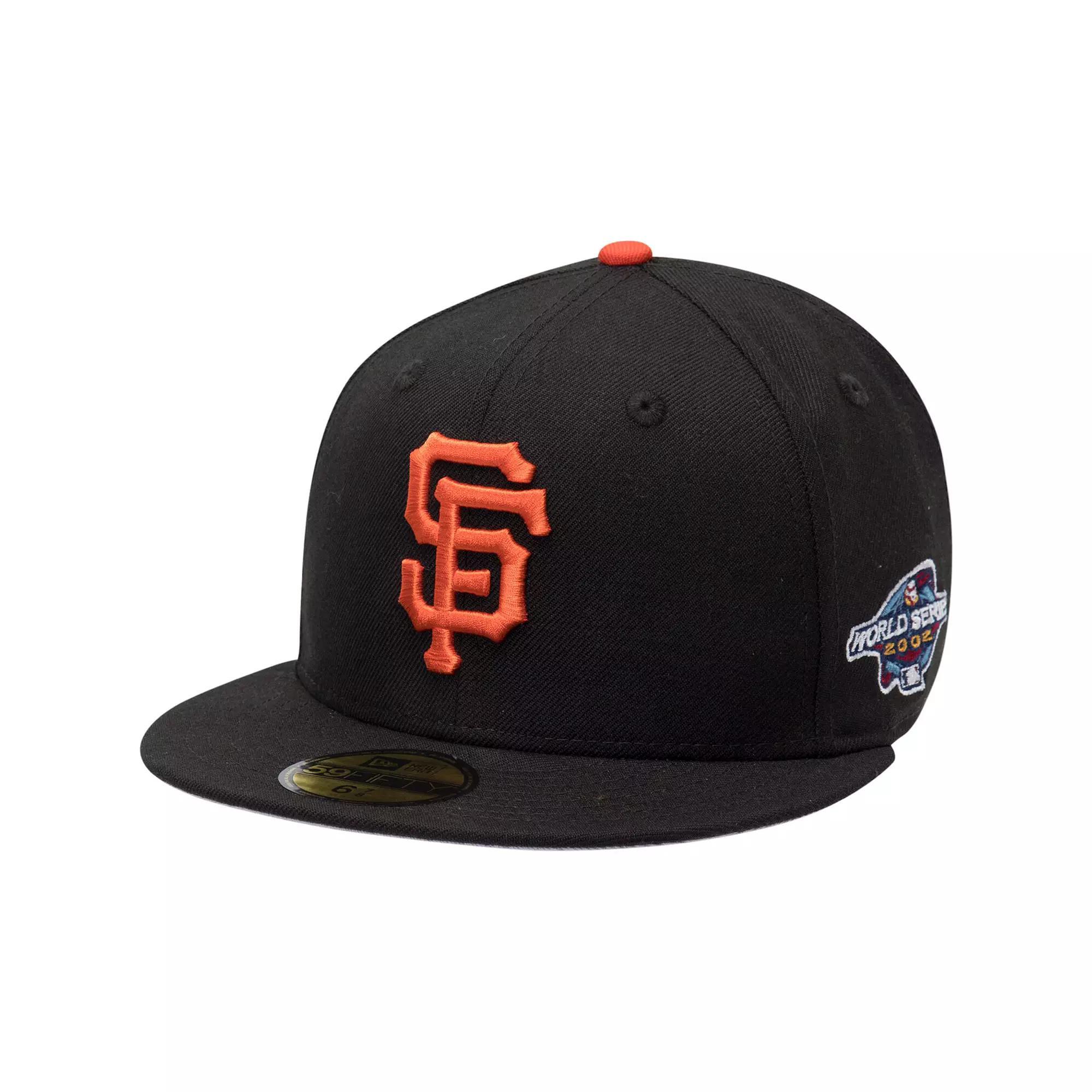 Men's New Era Black San Francisco Giants 2002 World Series Wool 59FIFTY Fitted Hat, Size: 7 3/8 Product Image