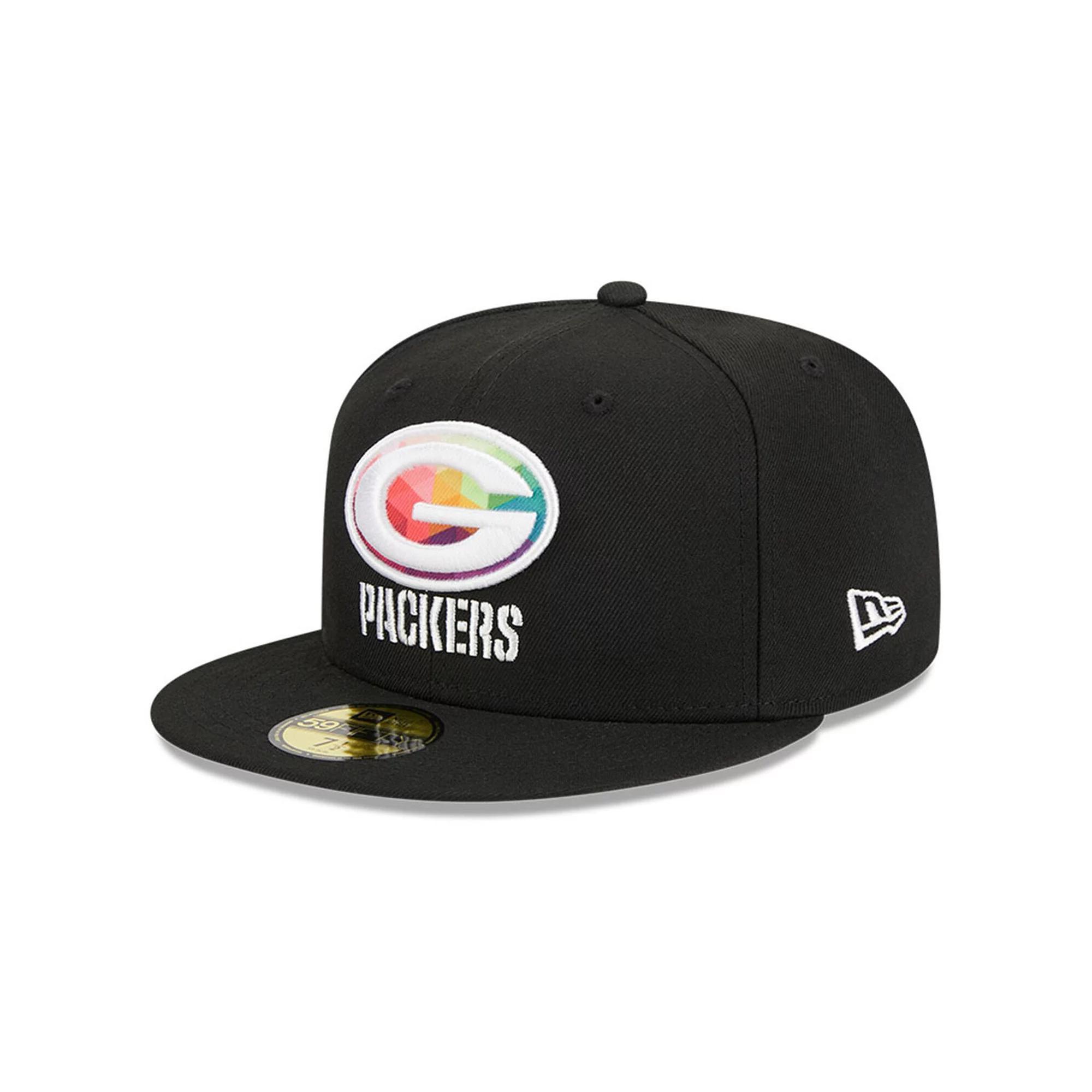 Men's New Era  Black Green Bay Packers 2023 NFL Crucial Catch 59FIFTY Fitted Hat, Size: 7 Product Image