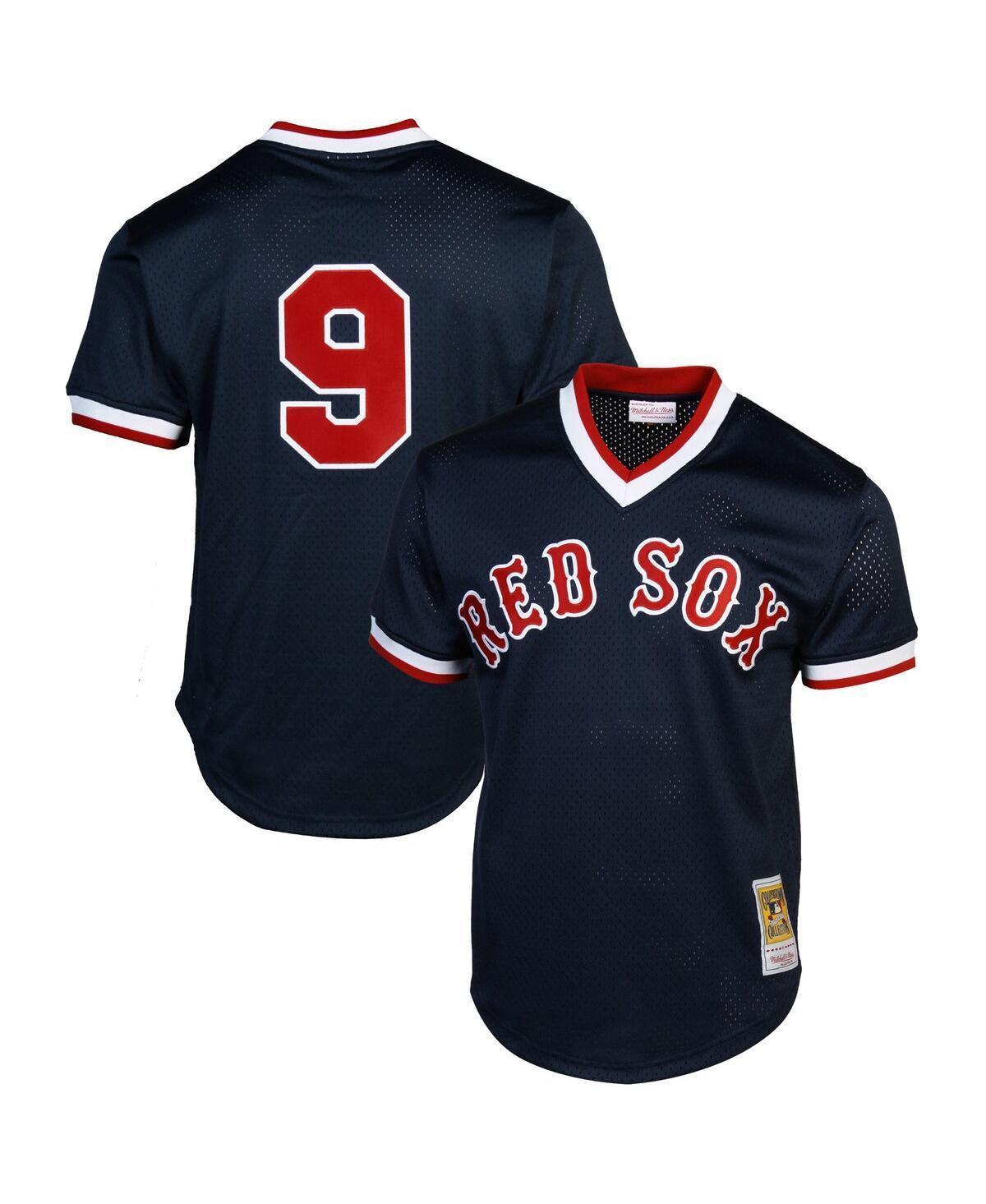 Mitchell & Ness Ted Williams Boston Red Sox 1990 Authentic Cooperstown Collection Batting Practice Jersey - Navy Blue, Men's, Size: 4XL Product Image