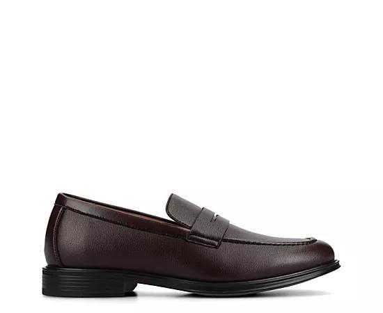 VANCE Phineas Mens Flexible Penny Loafers Red Product Image