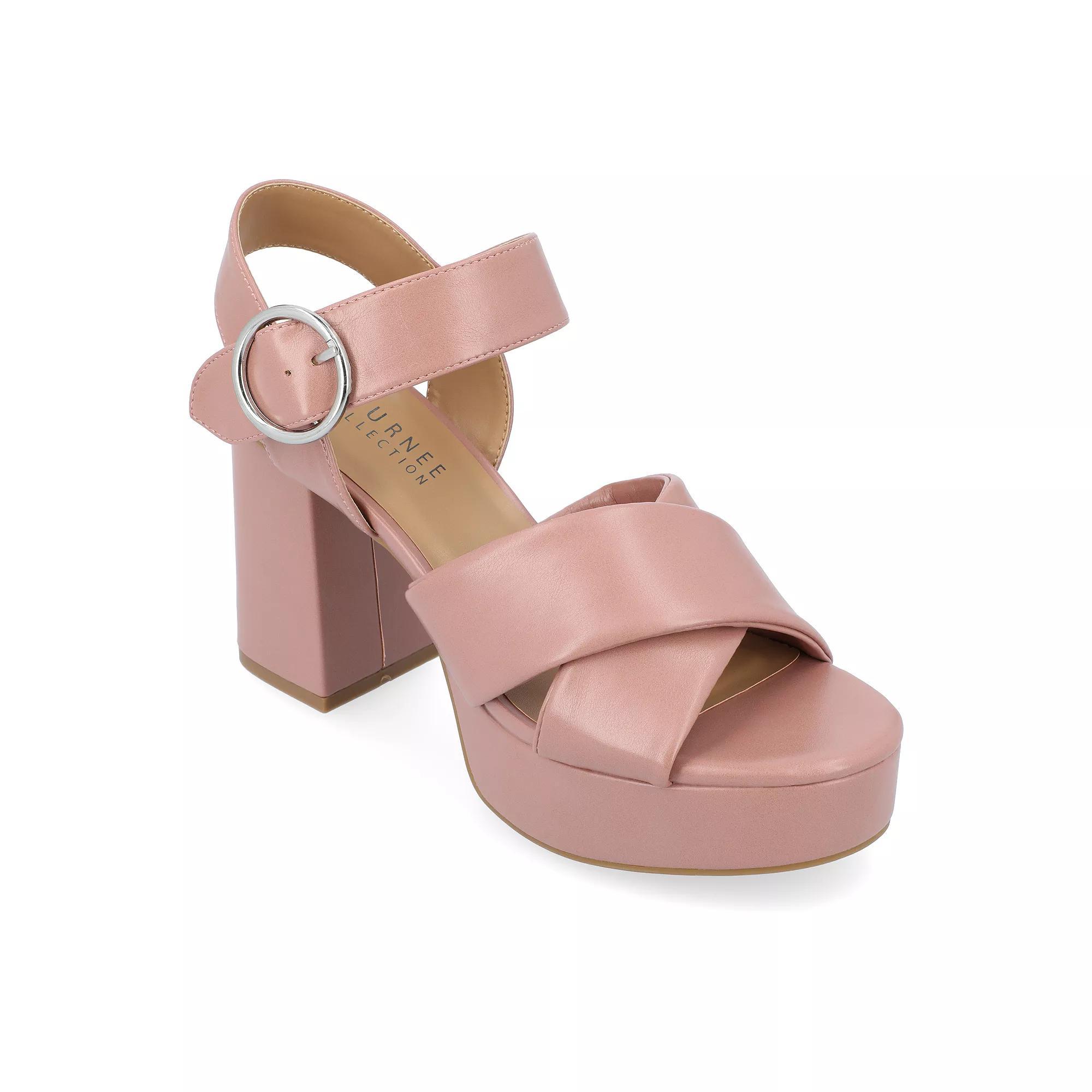 Journee Akeely Tru Comfort Foam™ Women's Heeled Sandals, Size: 11 Product Image