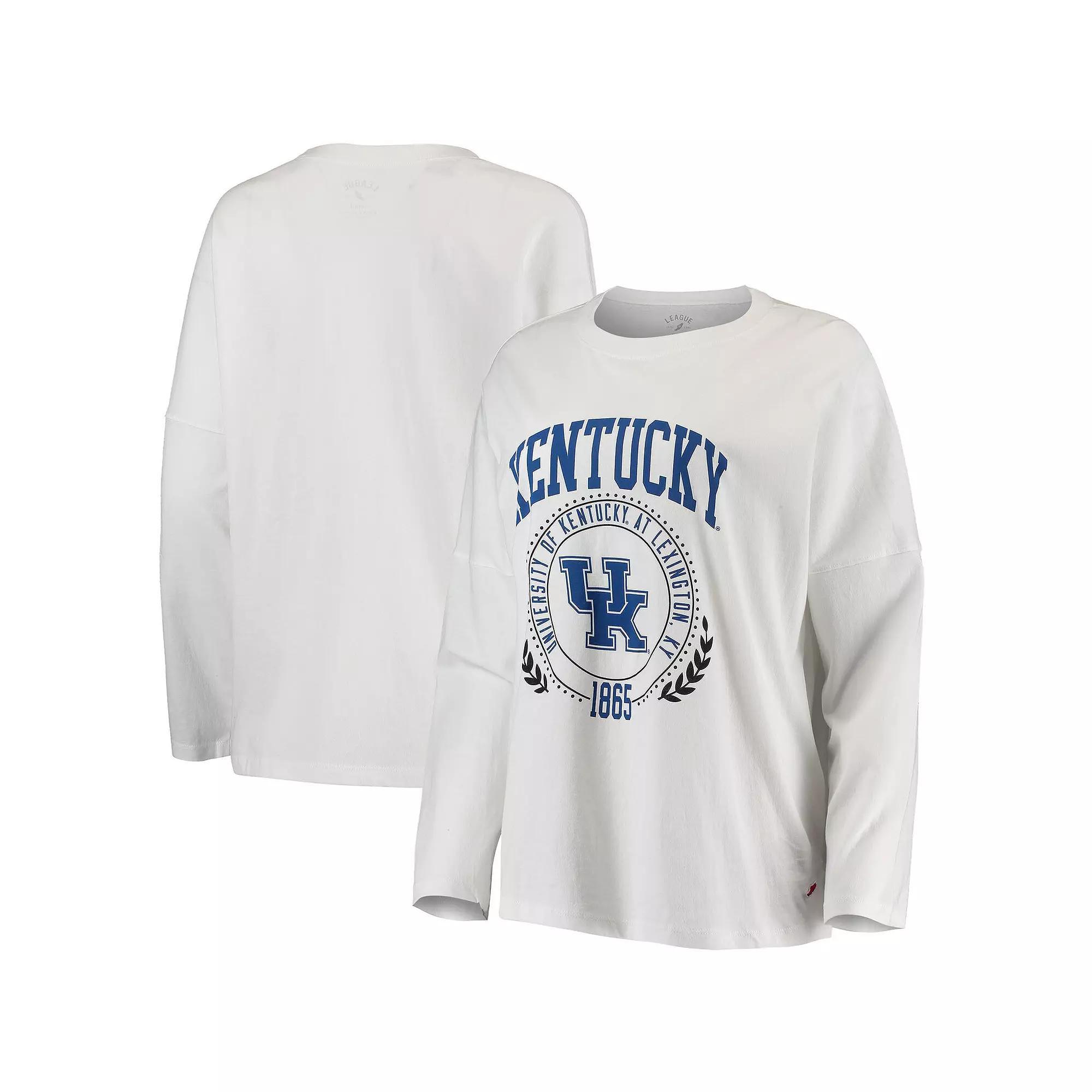 Womens League Collegiate Wear Kentucky Wildcats Clothesline Oversized Long Sleeve T-Shirt Product Image