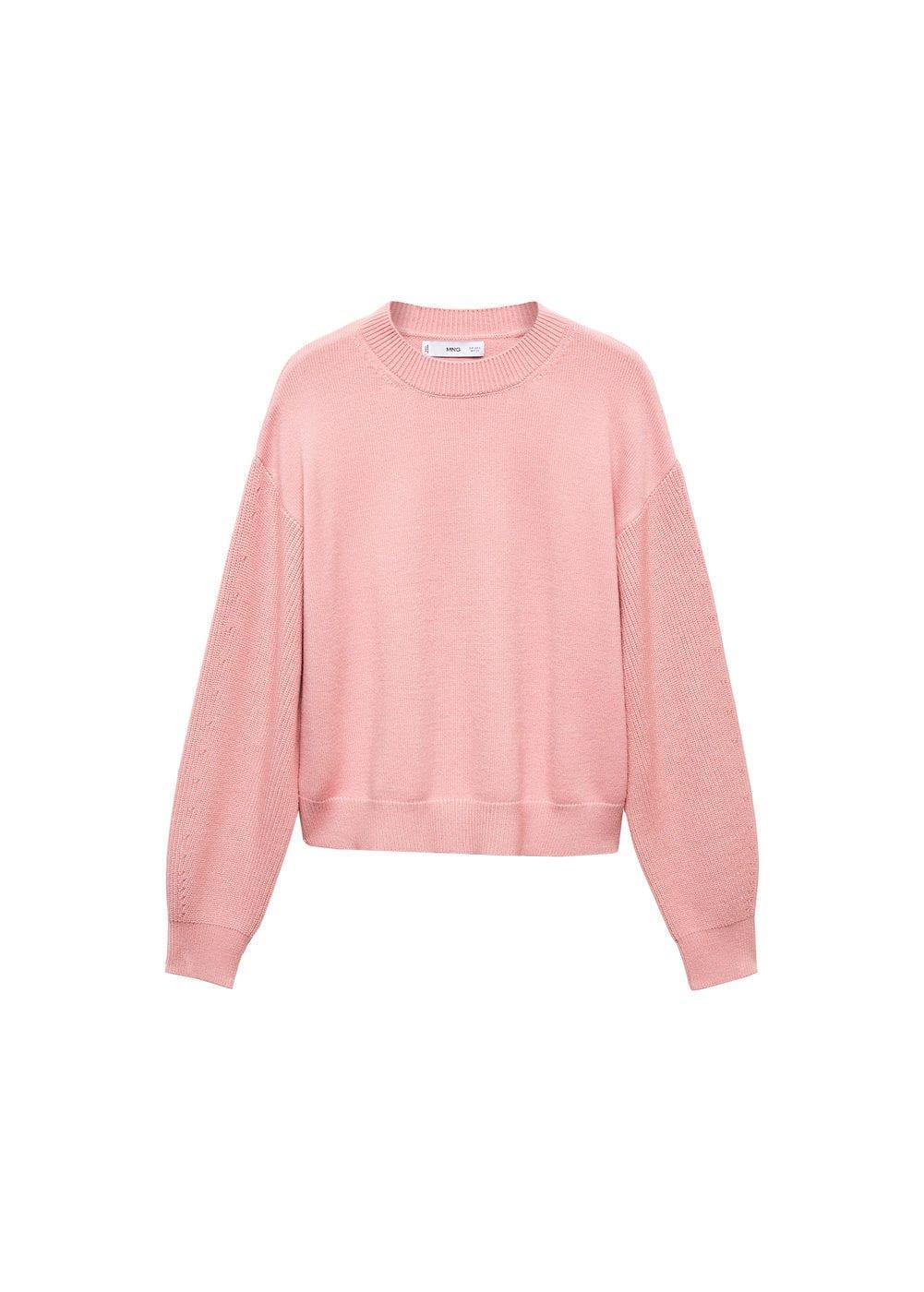 Mango Womens Round-Neck Knitted Sweater Product Image