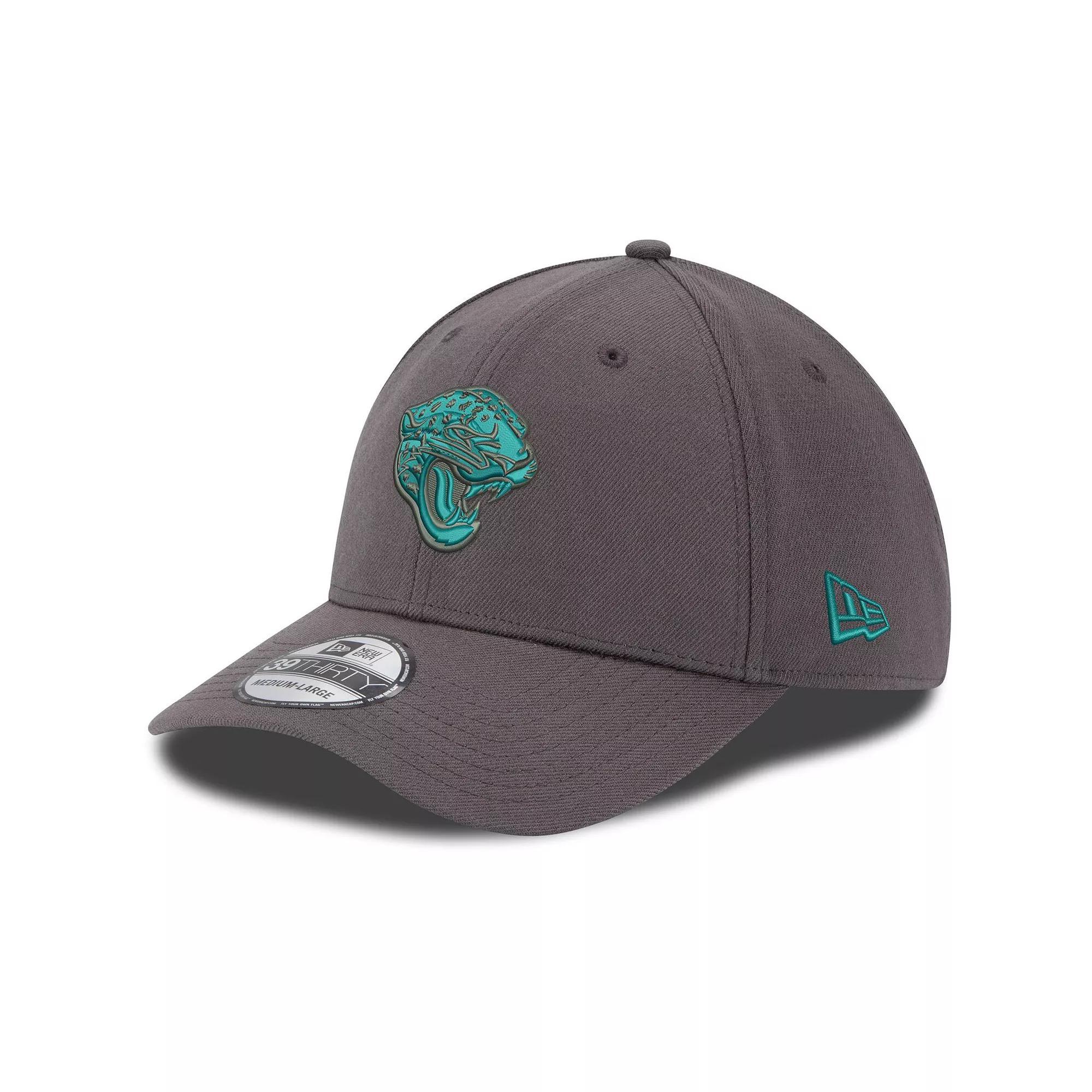 Men's New Era Graphite Jacksonville Jaguars Storm 39THIRTY Flex Hat, Size: Medium/Large, Dark G Product Image