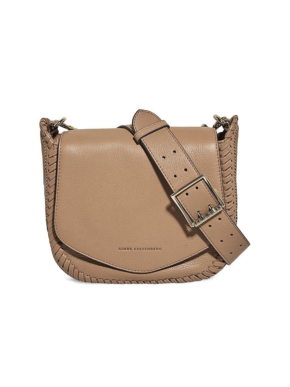 Womens All For Love Leather Saddle Crossbody Product Image